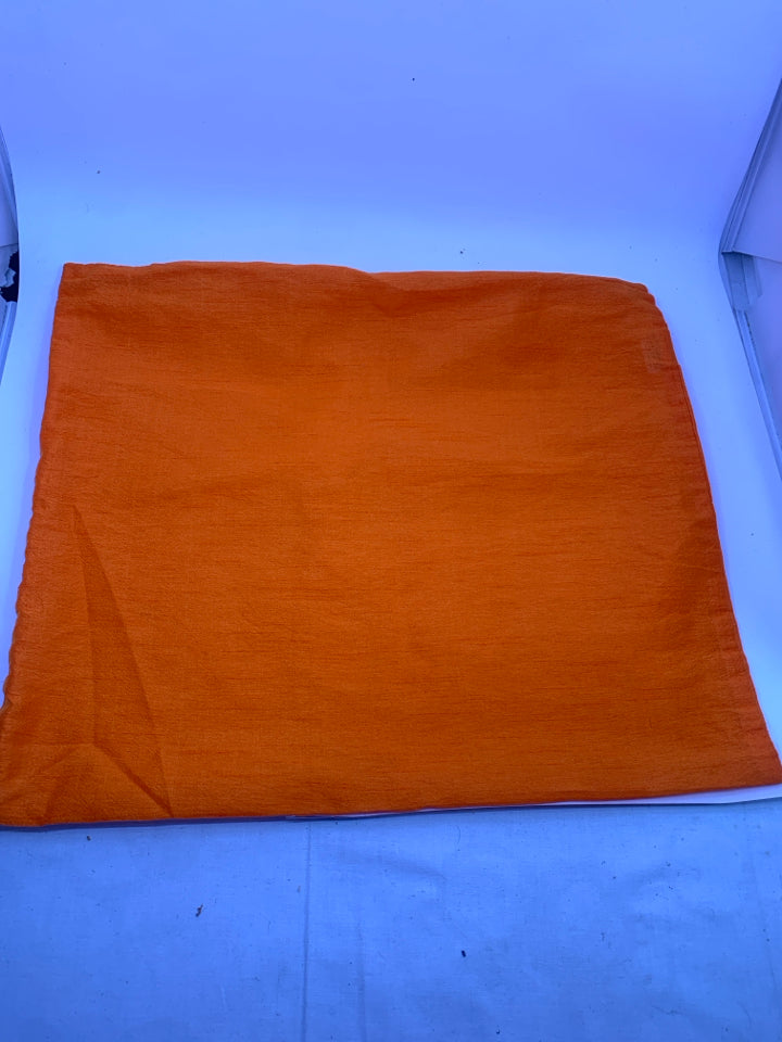 BRIGHT ORANGE PILLOW COVER.