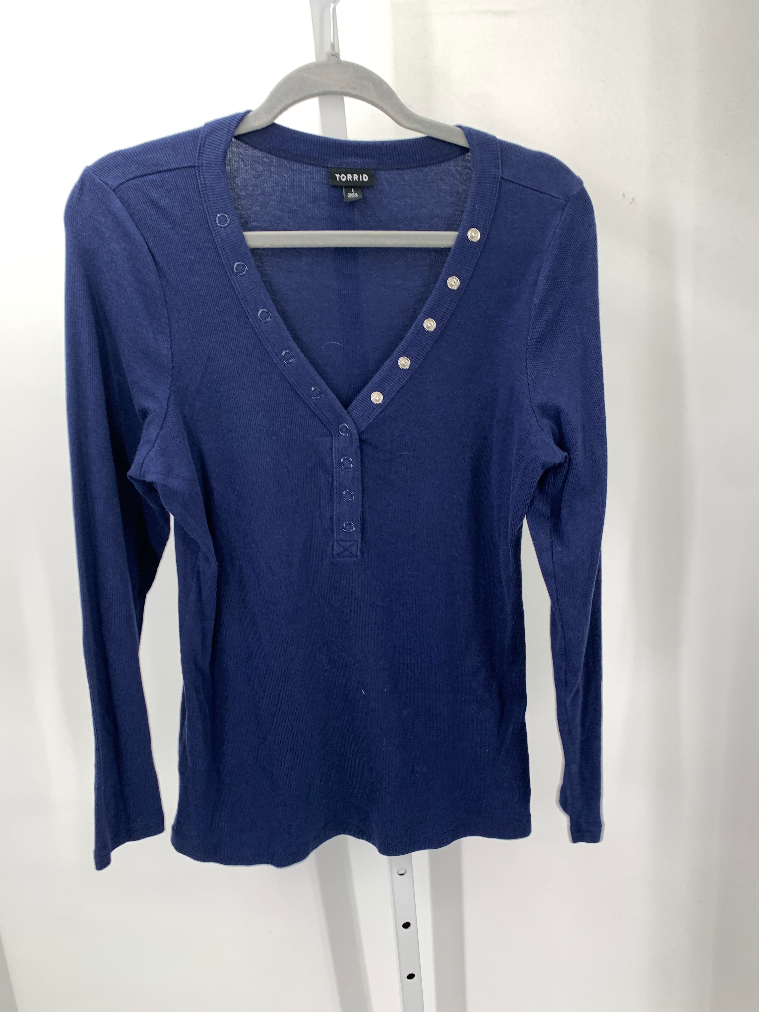 Torrid Size 1X Womens Long Sleeve Shirt