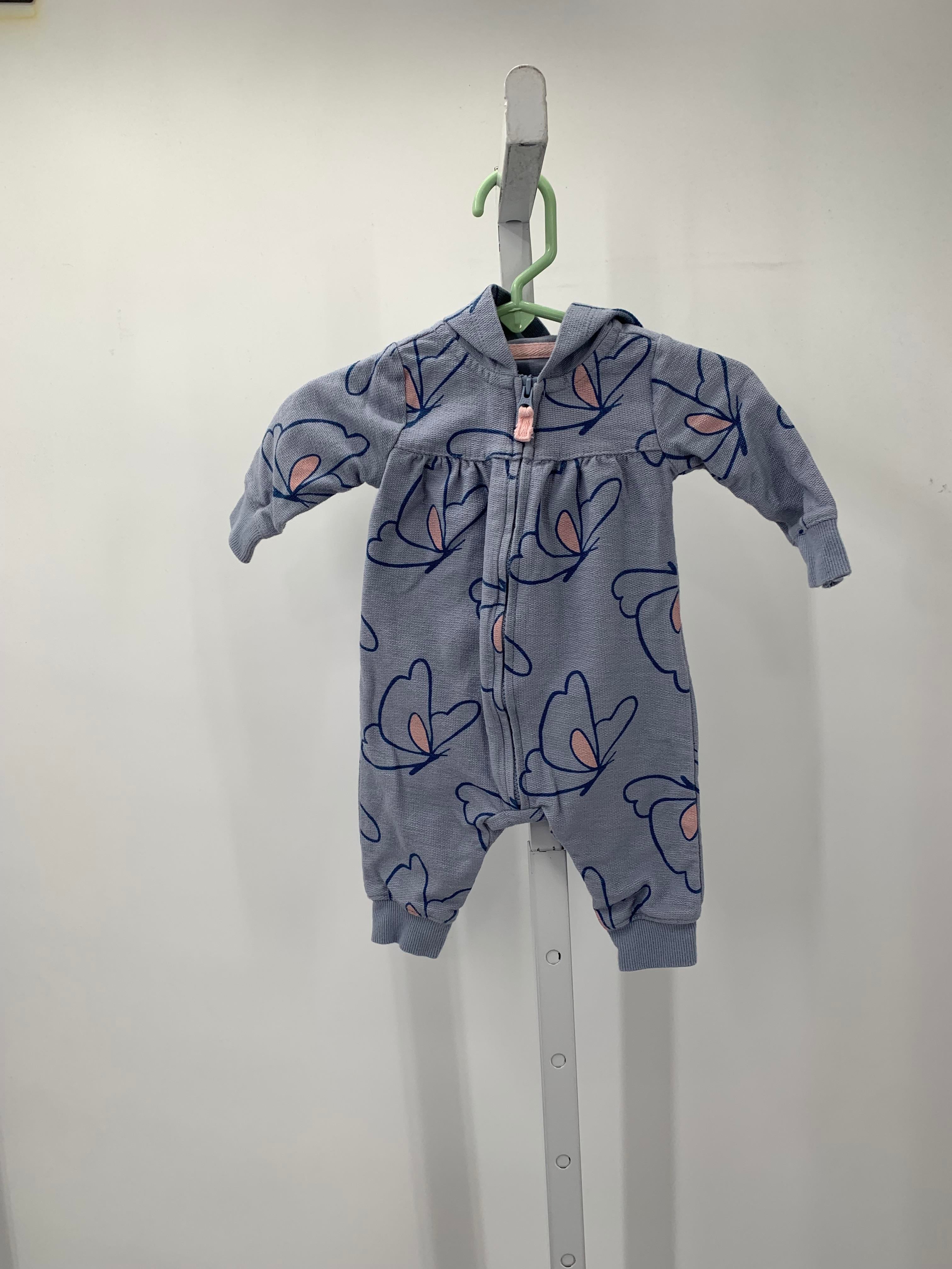 Carters Size 3 Months Girls Long Slv. Romper