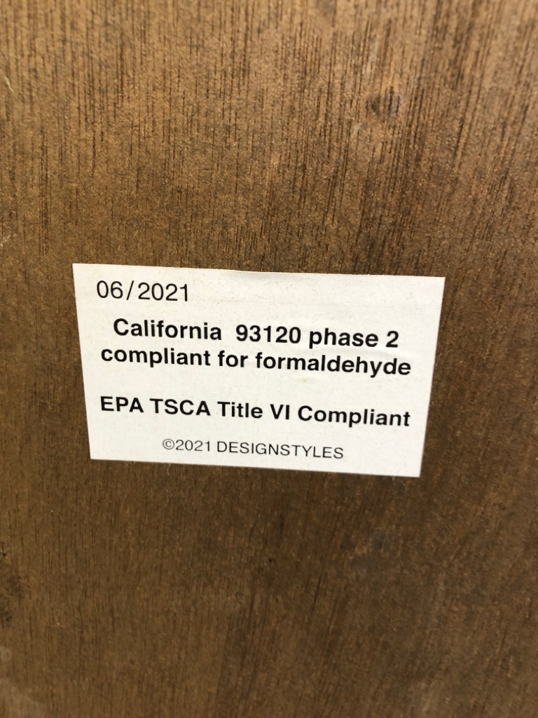 "WINE" WOOD WINE SHELF W/WHITE LETTERS.