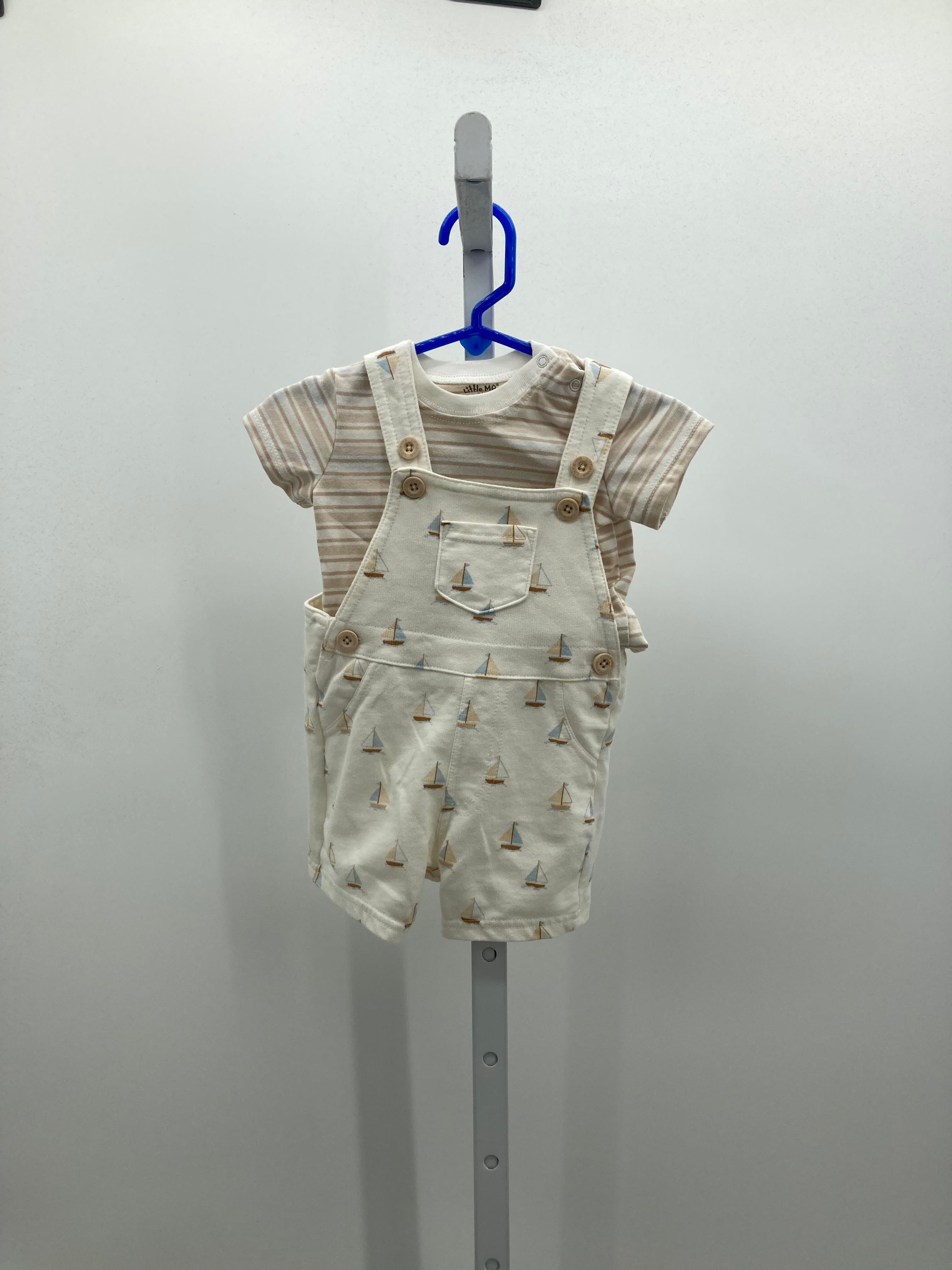 STRIPES SHIRT SAILBOATS OVERALLS