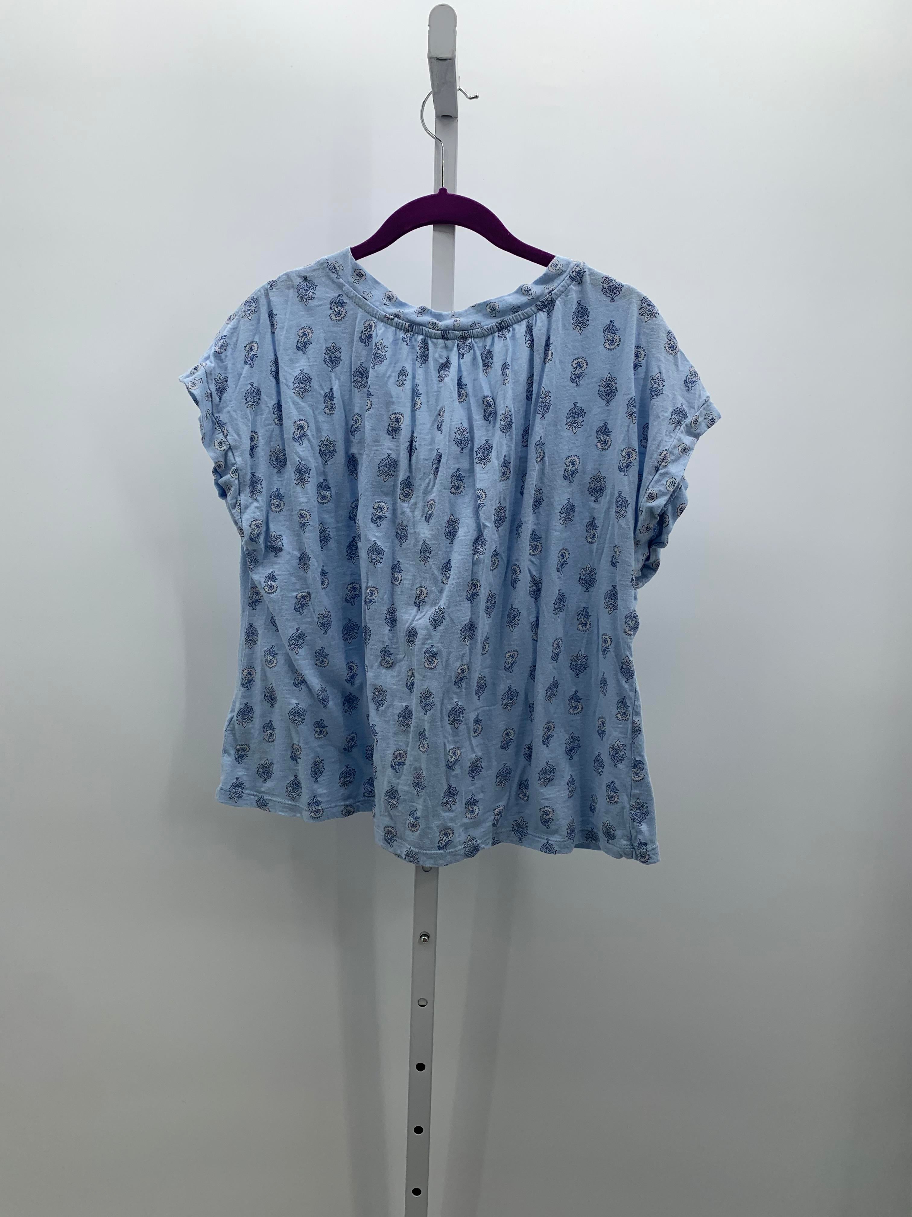 Lucky Brand Size Large Misses Short Sleeve Shirt