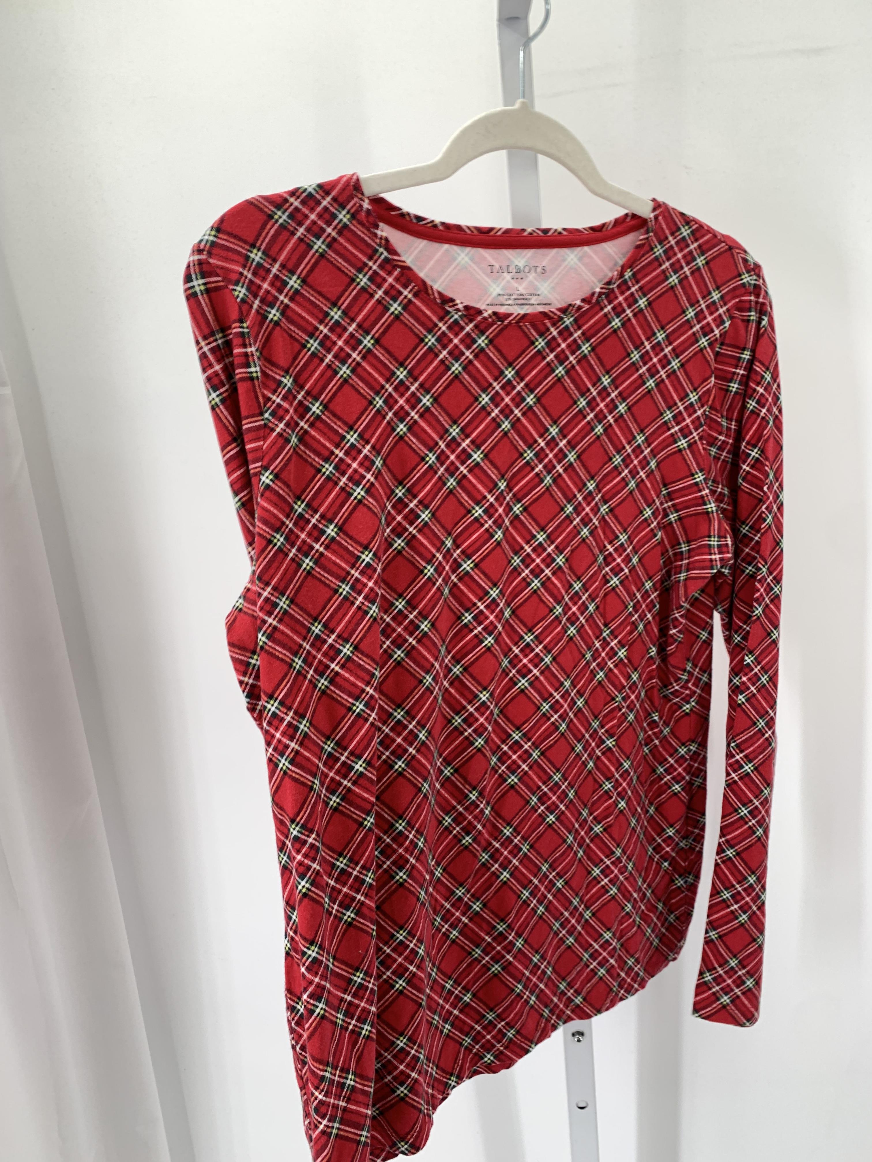 Talbots Size Large Misses Long Sleeve Shirt