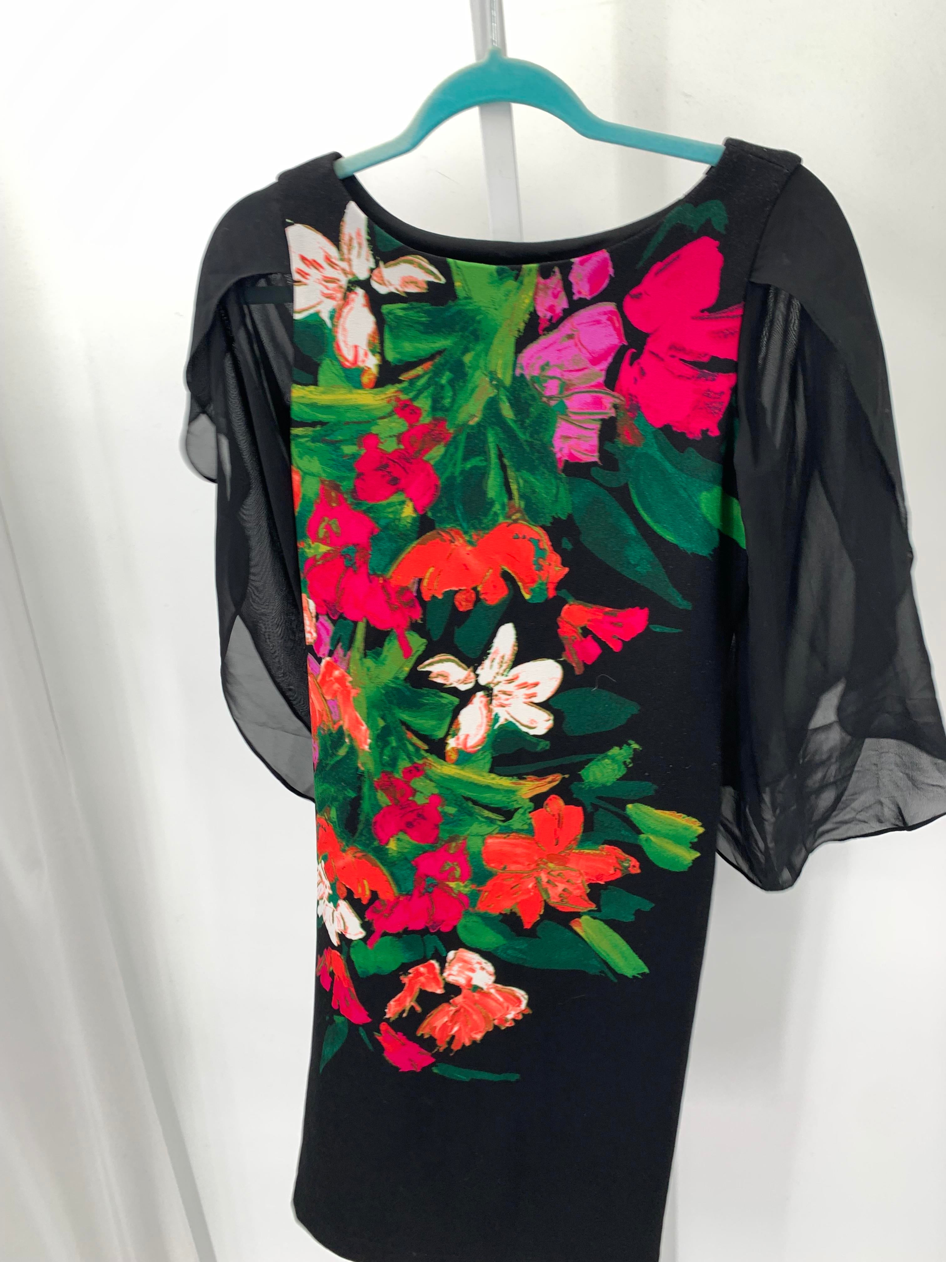 Donna Rico Size 2 Misses 3/4 Sleeve Dress