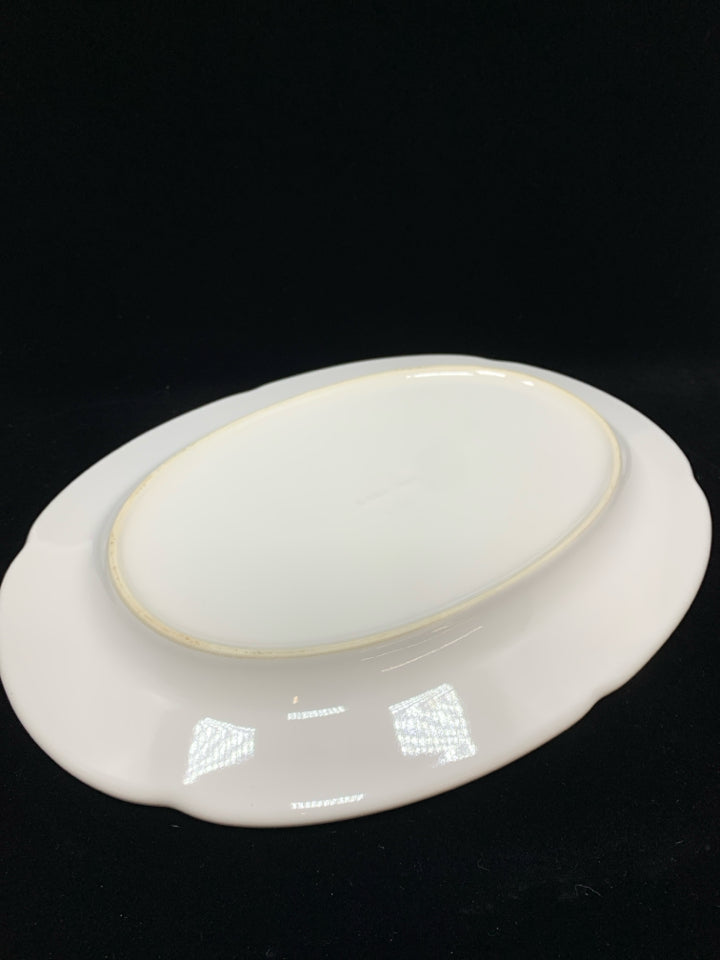 OVAL WHITE PFALTZGRAFF SERVING PLATTER.