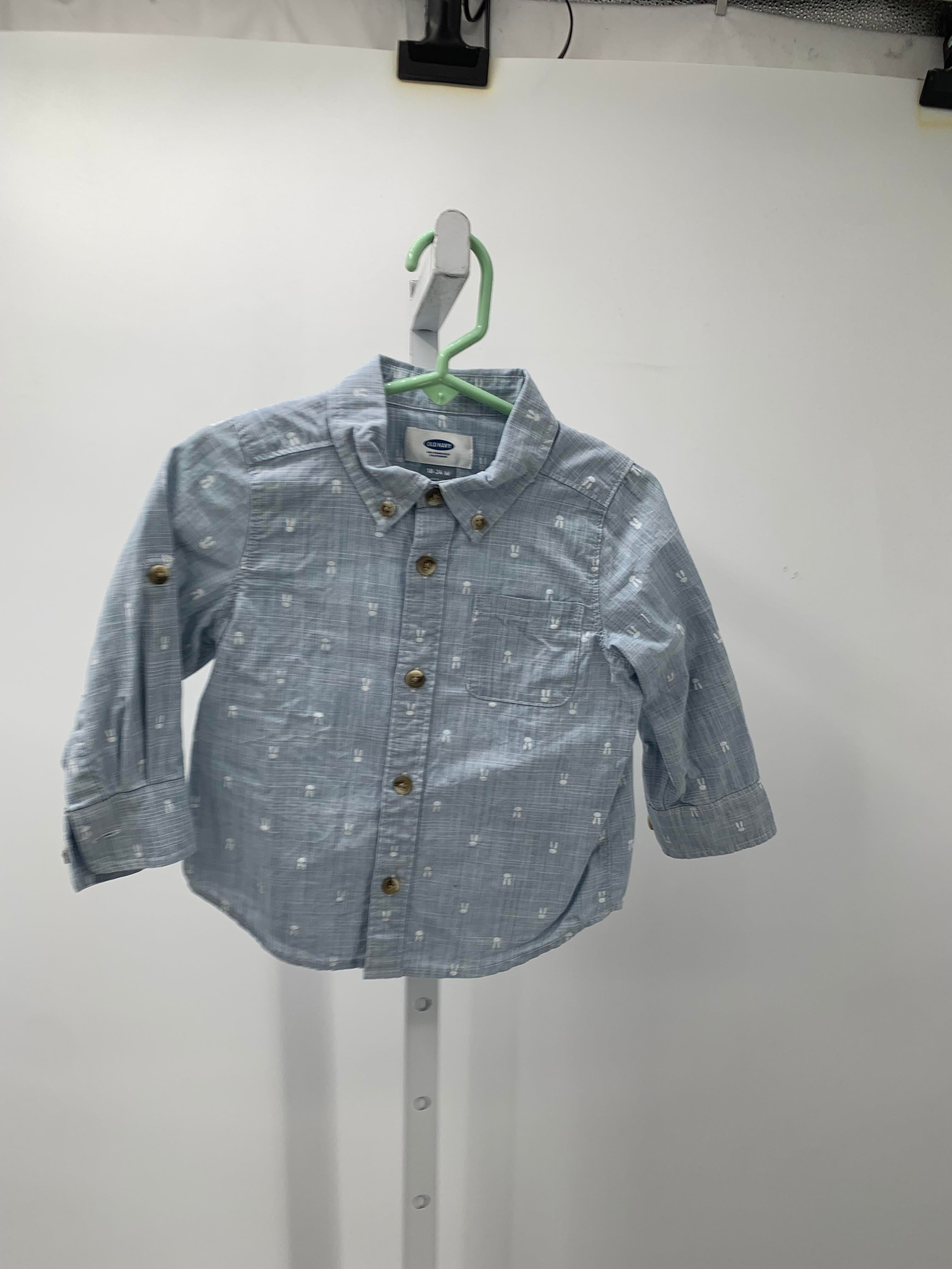 LONG SLV SHIRT BUNNIES BTN DOWN