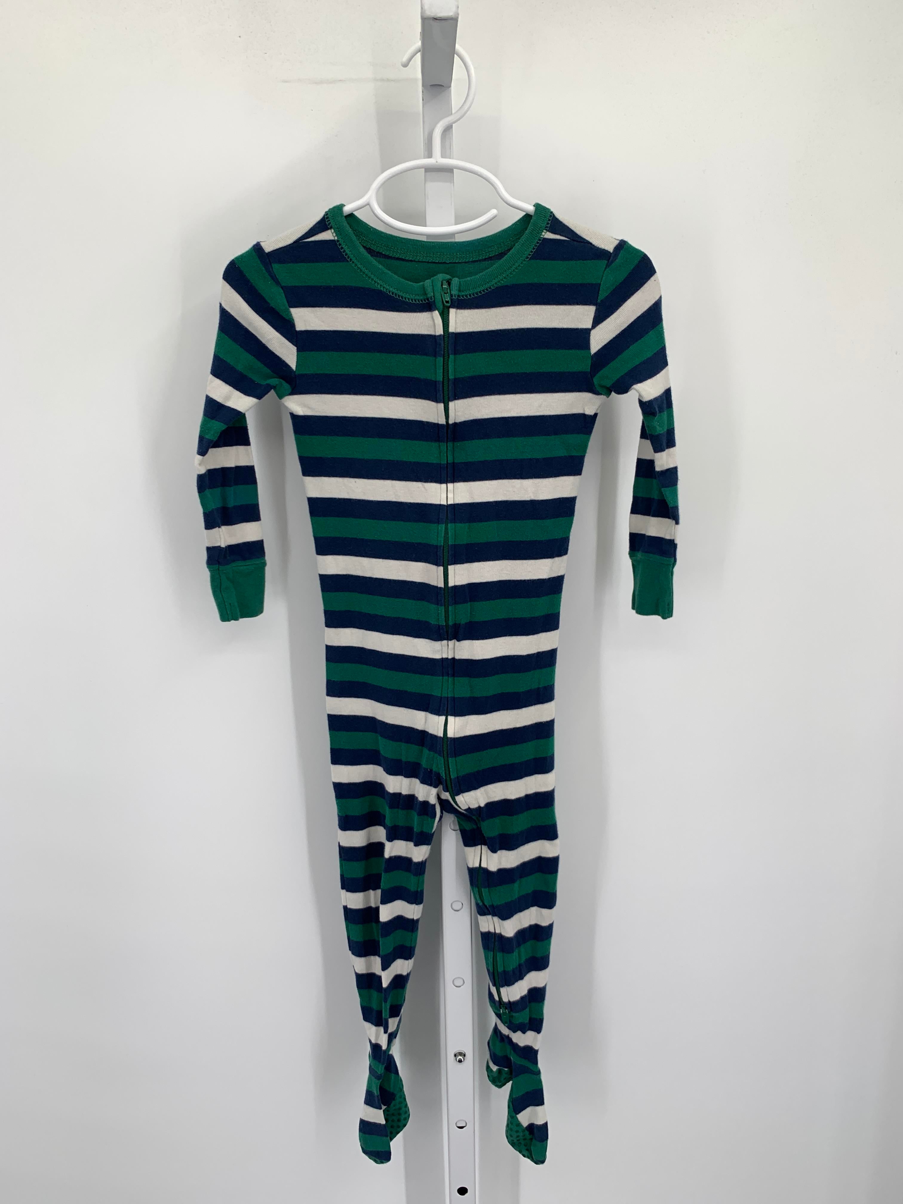 GREEN WHITE STRIPES ZIP KNIT