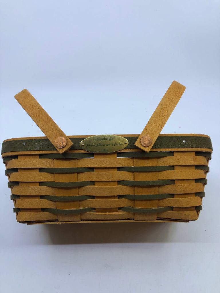 2001 GREEN WEAVE, SWING HANDLE, FAMILY SIGNED.