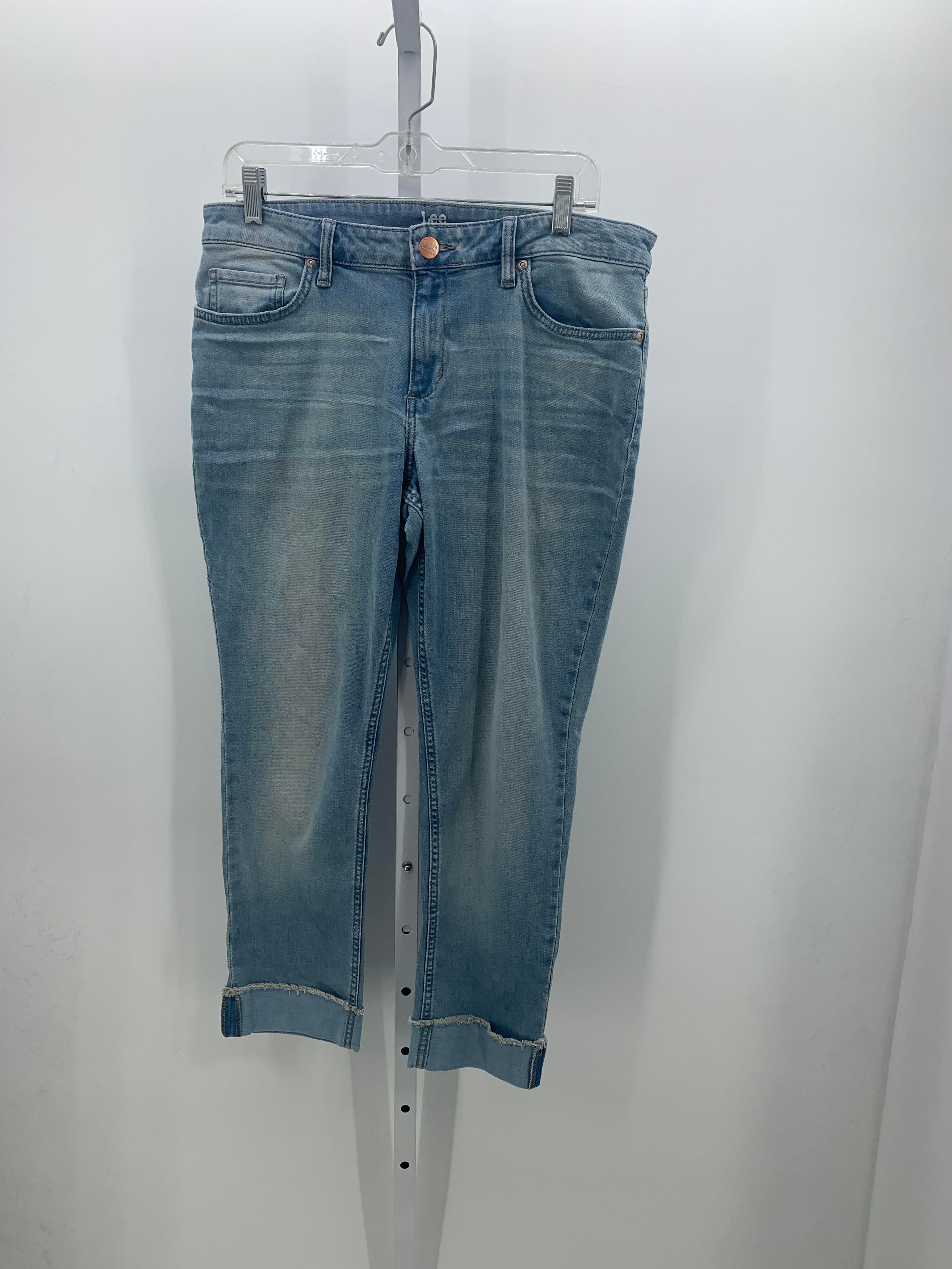 Lee Size 12 Misses Cropped Jeans
