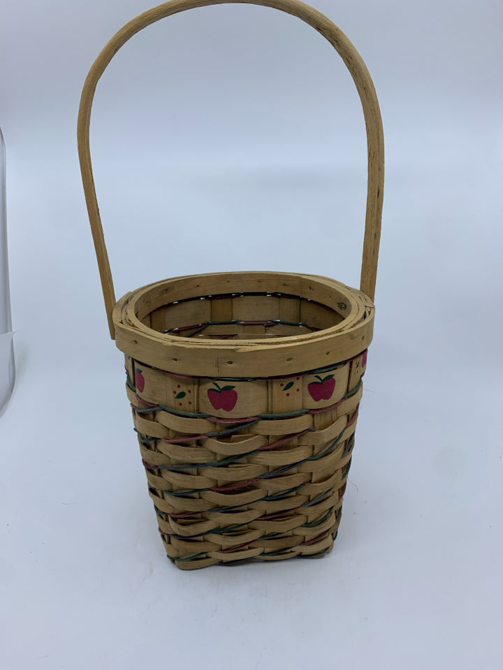 APPLE BASKET W HANDLE.