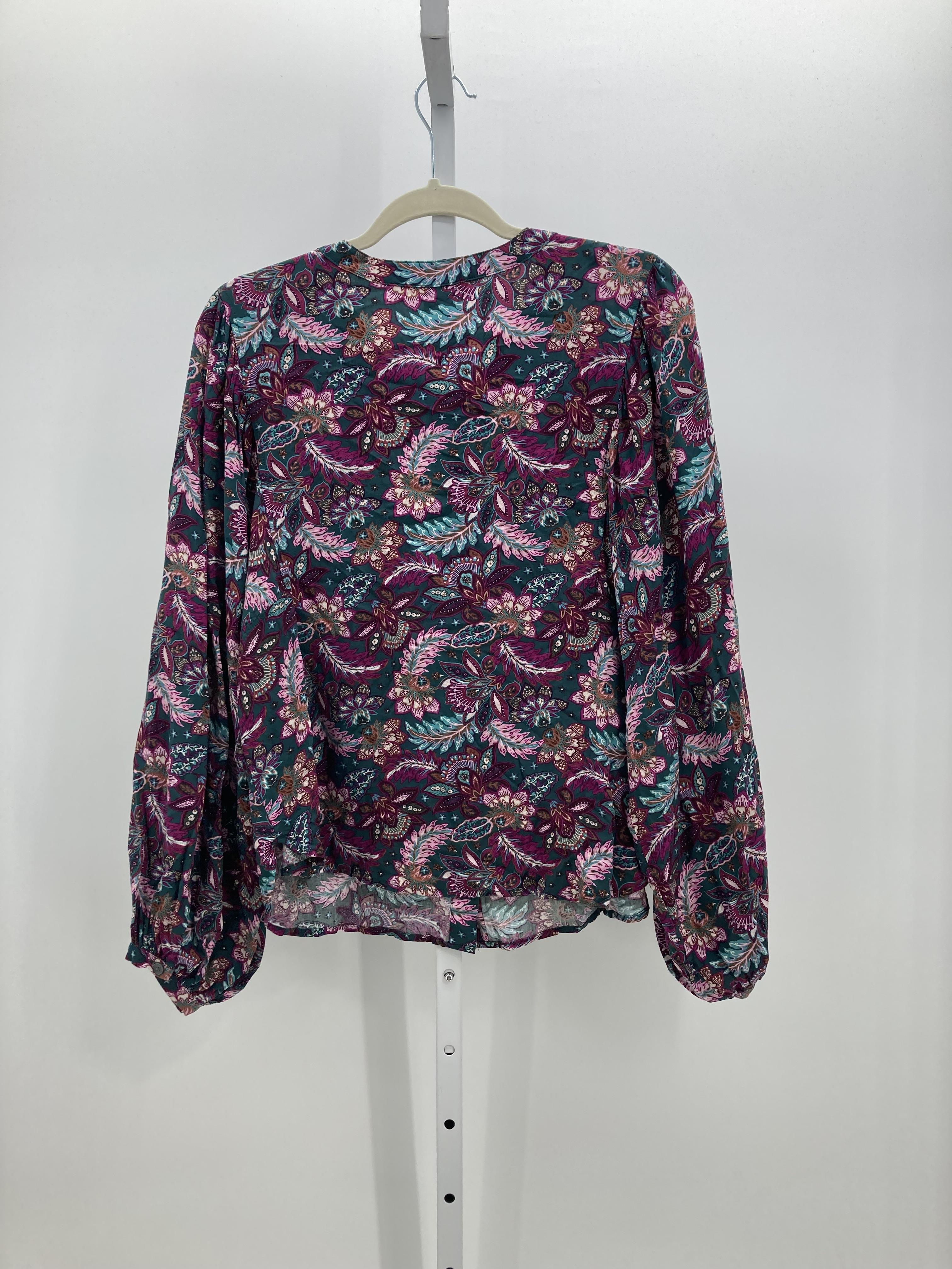 Loft Size Large Misses Long Sleeve Shirt