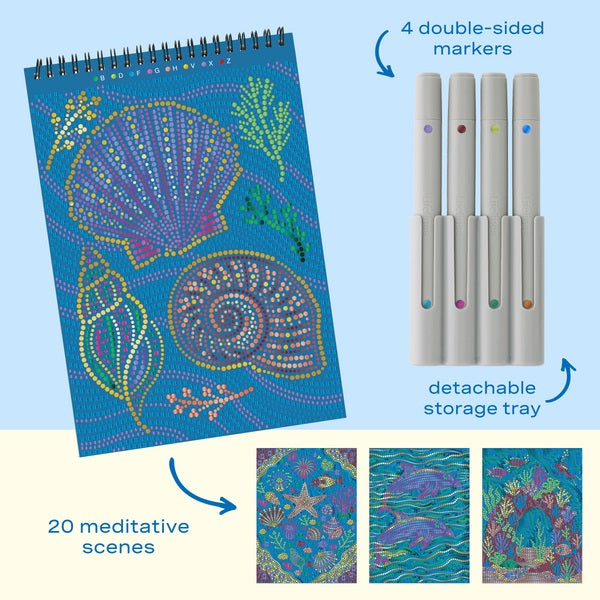 New FlowArt® - Dot-By-Letter, Into the Deep - Metallic Ink