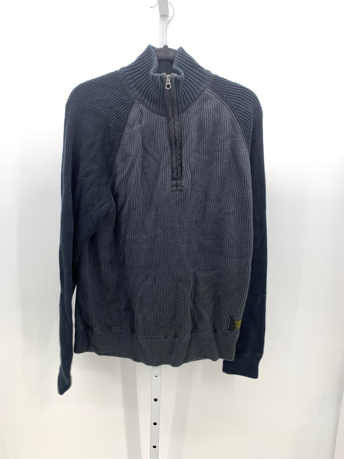 PARTIAL ZIP RIBBED