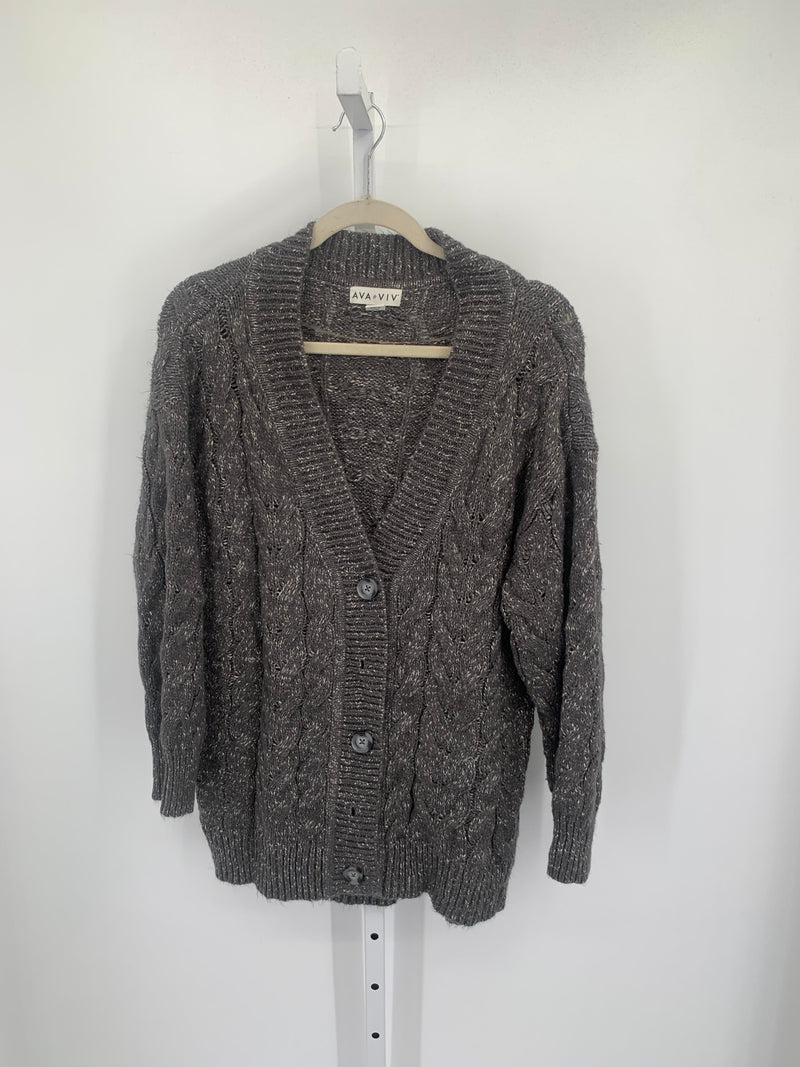 Ava & Viv Size 1X Womens Long Slv Sweater