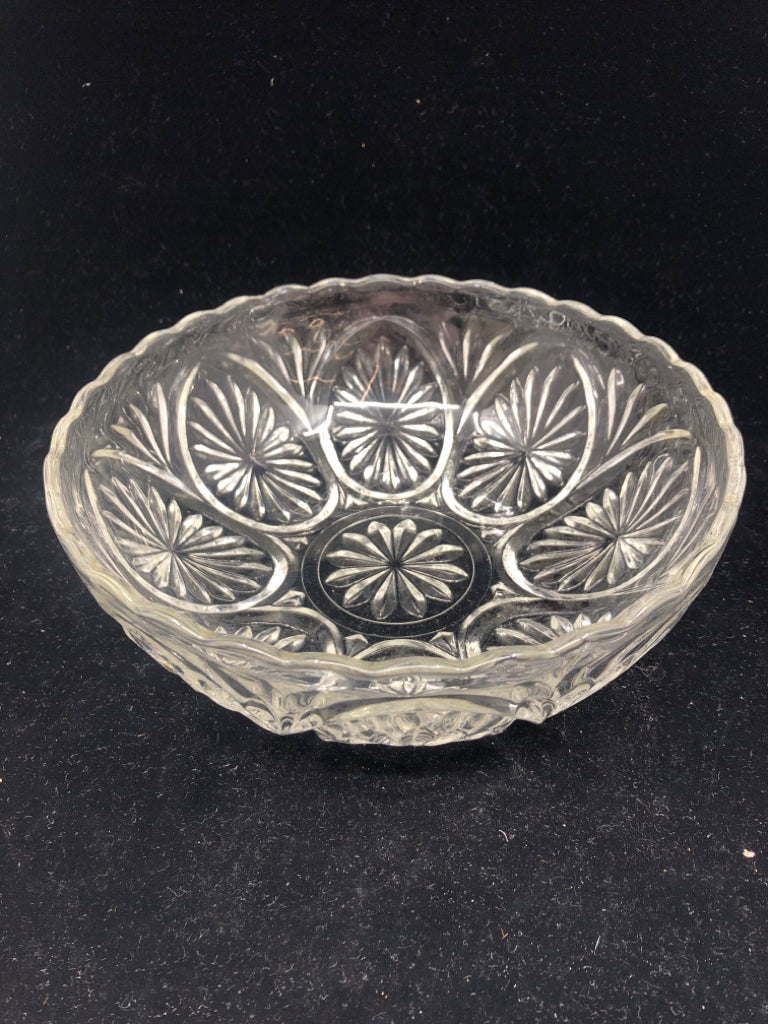 CUT GLASS BOWL.