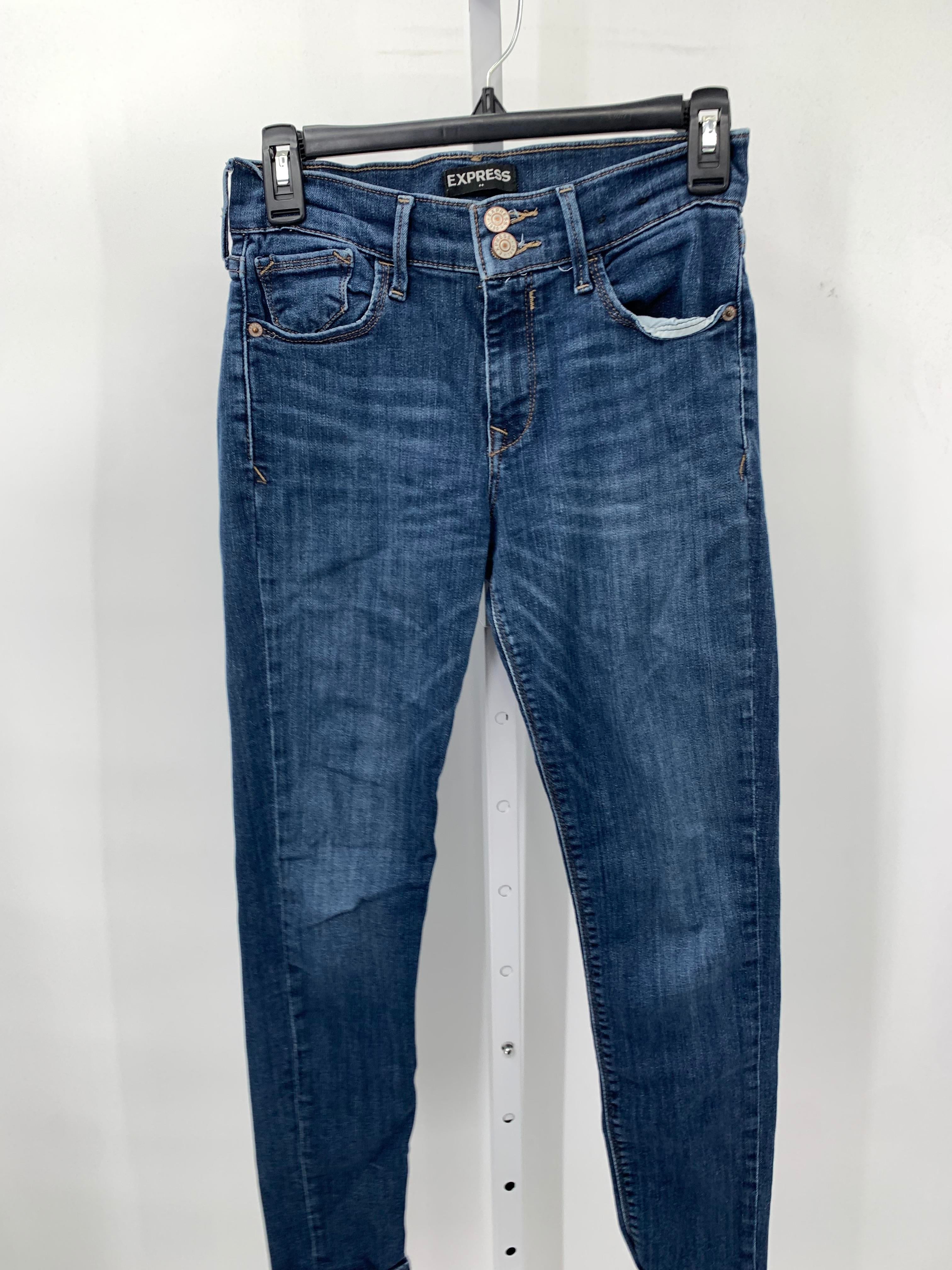 Express Size 0 Misses Cropped Jeans