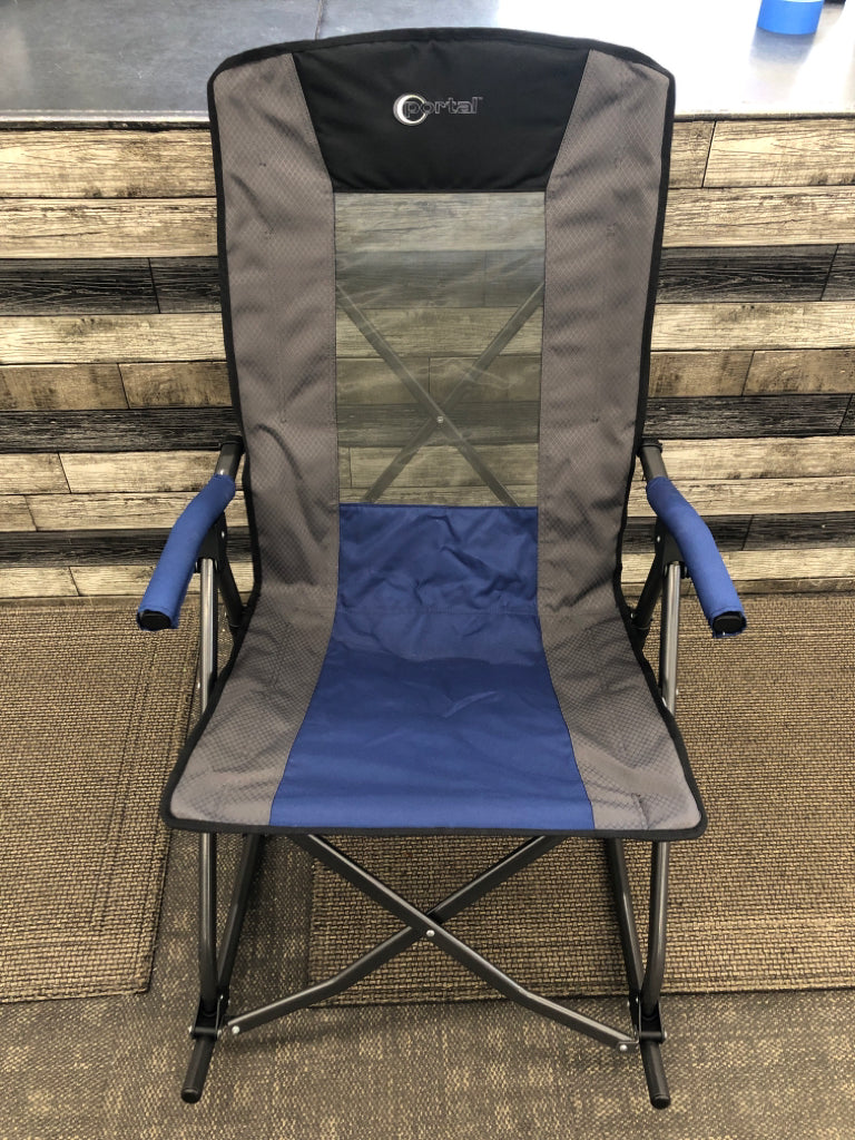 PORTAL FOLDABLE ROCKING BEACH CHAIR.
