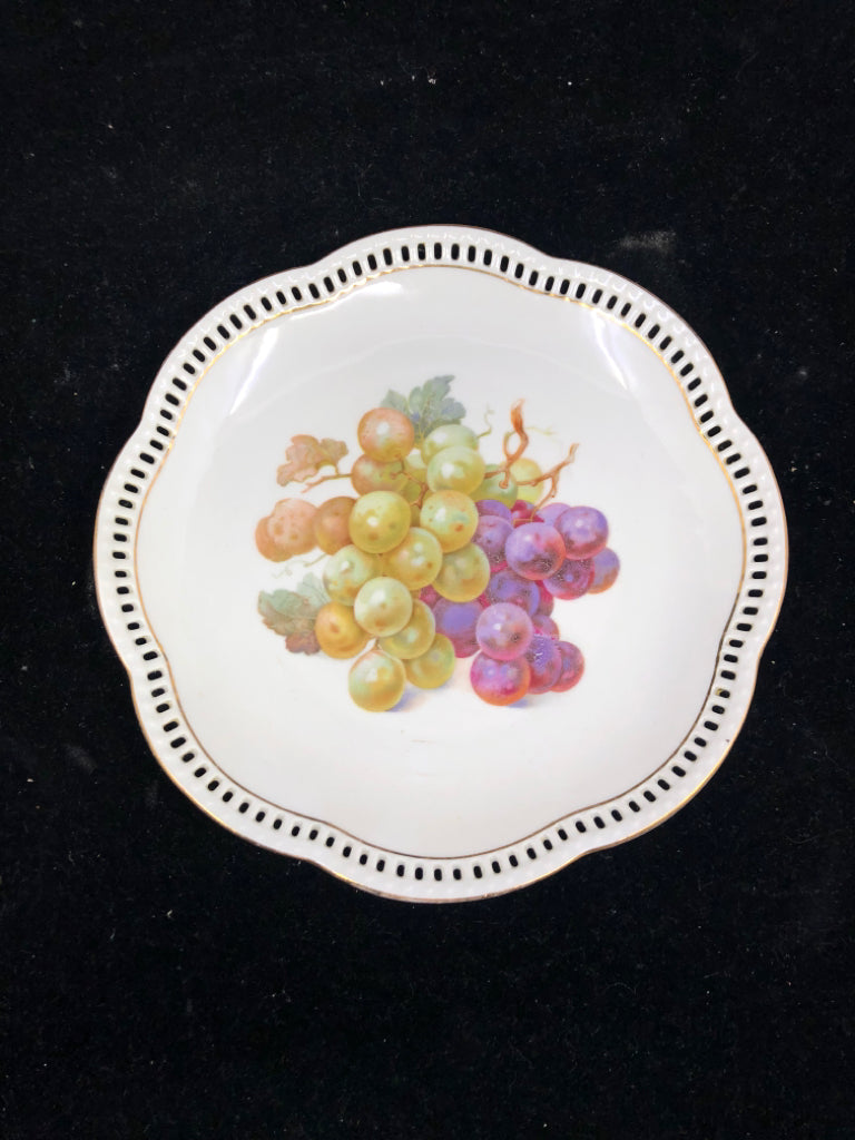 5PC SCHUMANN 4 LUNCH PLATES+ SERVER FRUIT DESIGN.