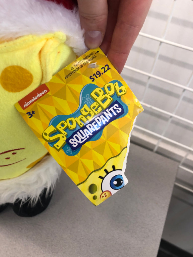 SANTA SPONGEBOB STANDING FIGURE.