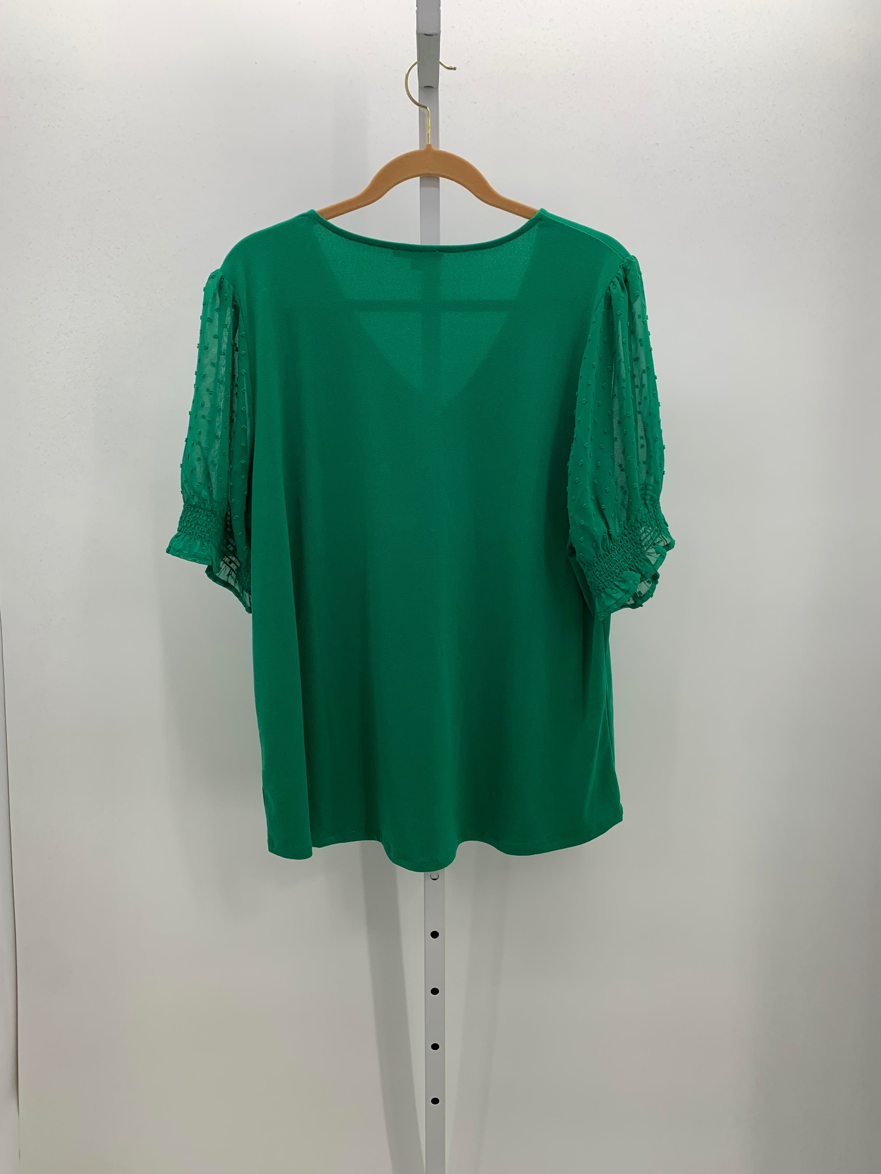 Adrianna Papell Size 1X Womens Short Sleeve Shirt