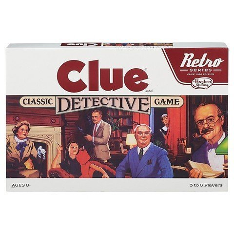 Clue Classic Detective Board Game Retro Series Reissue by Hasbro -