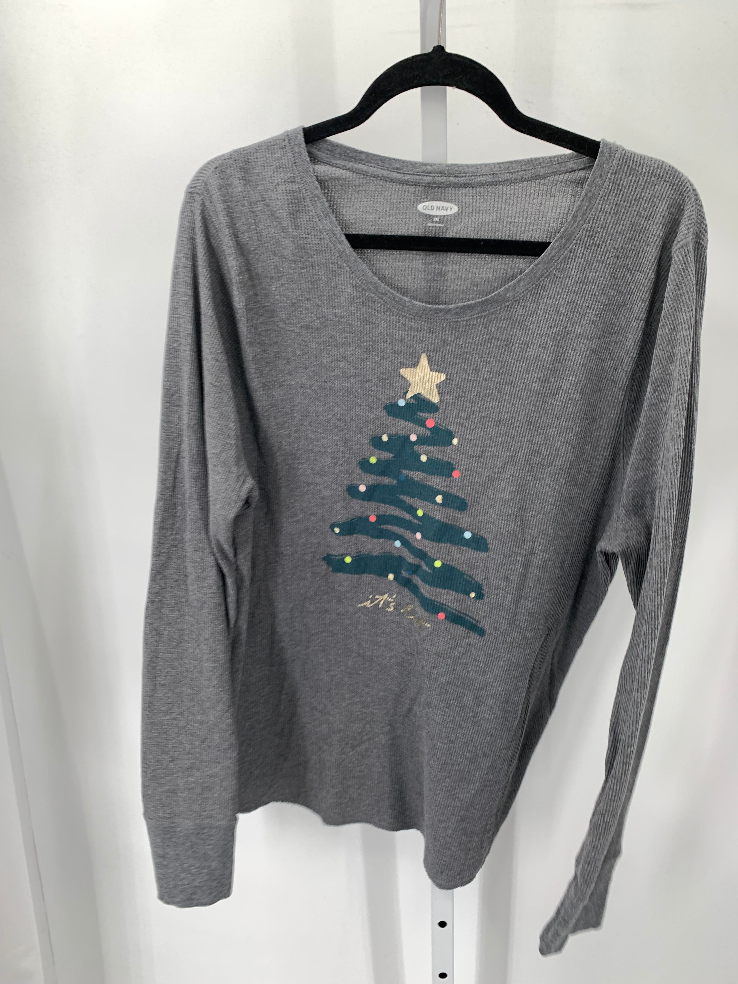 LONG SLV SHIRT XMAS TREE