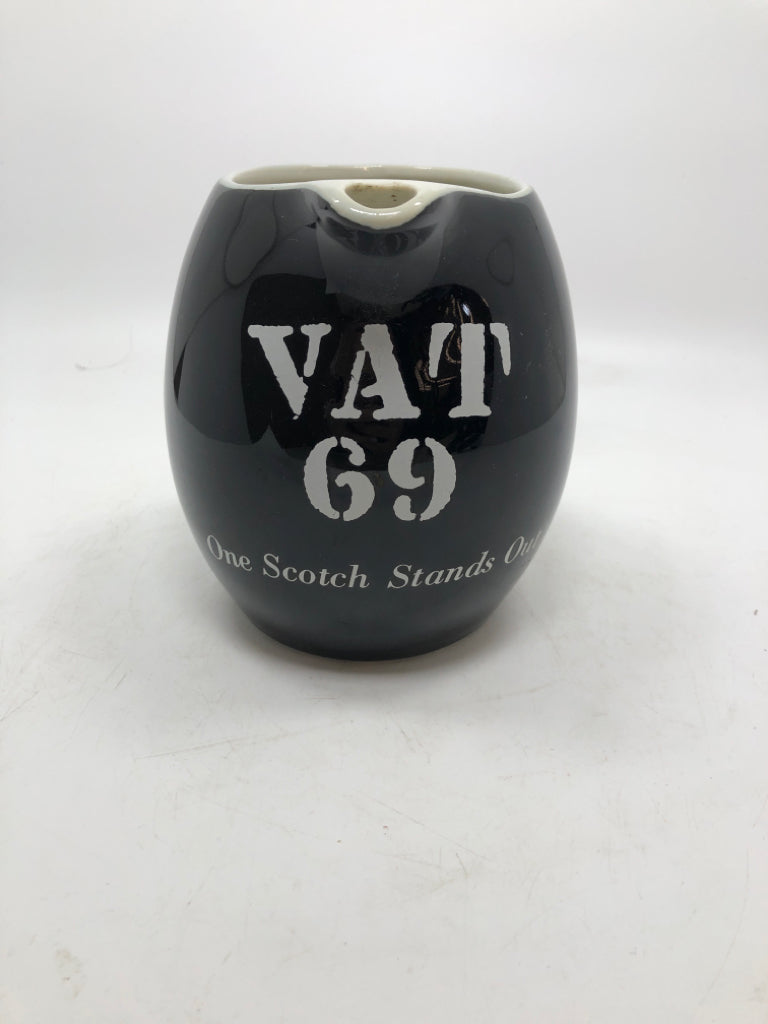 VTG VAT 69 SCOTCH WHISKEY BAR PITCHER.