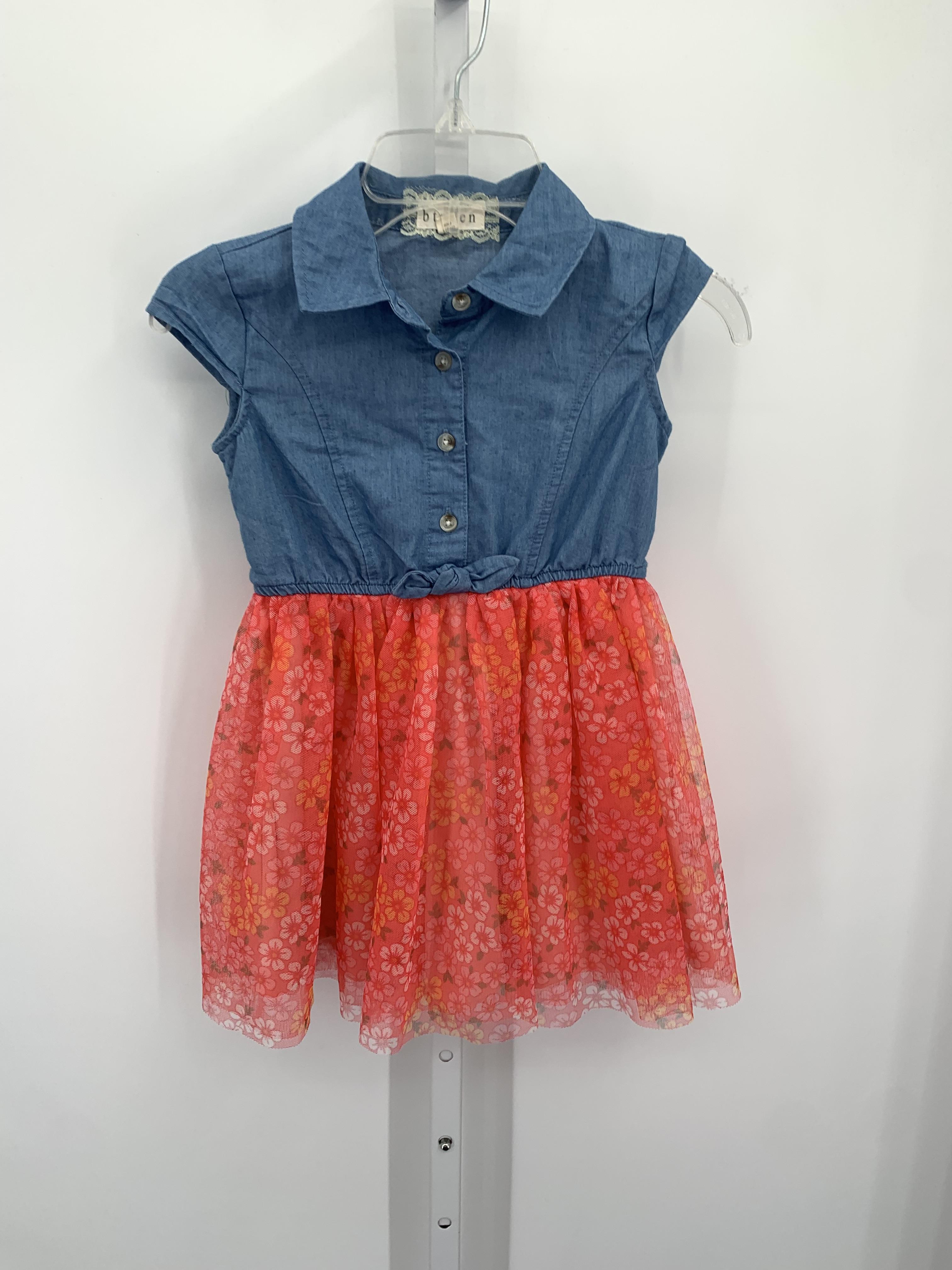 BTween Size 5 Girls Short Sleeve Dress