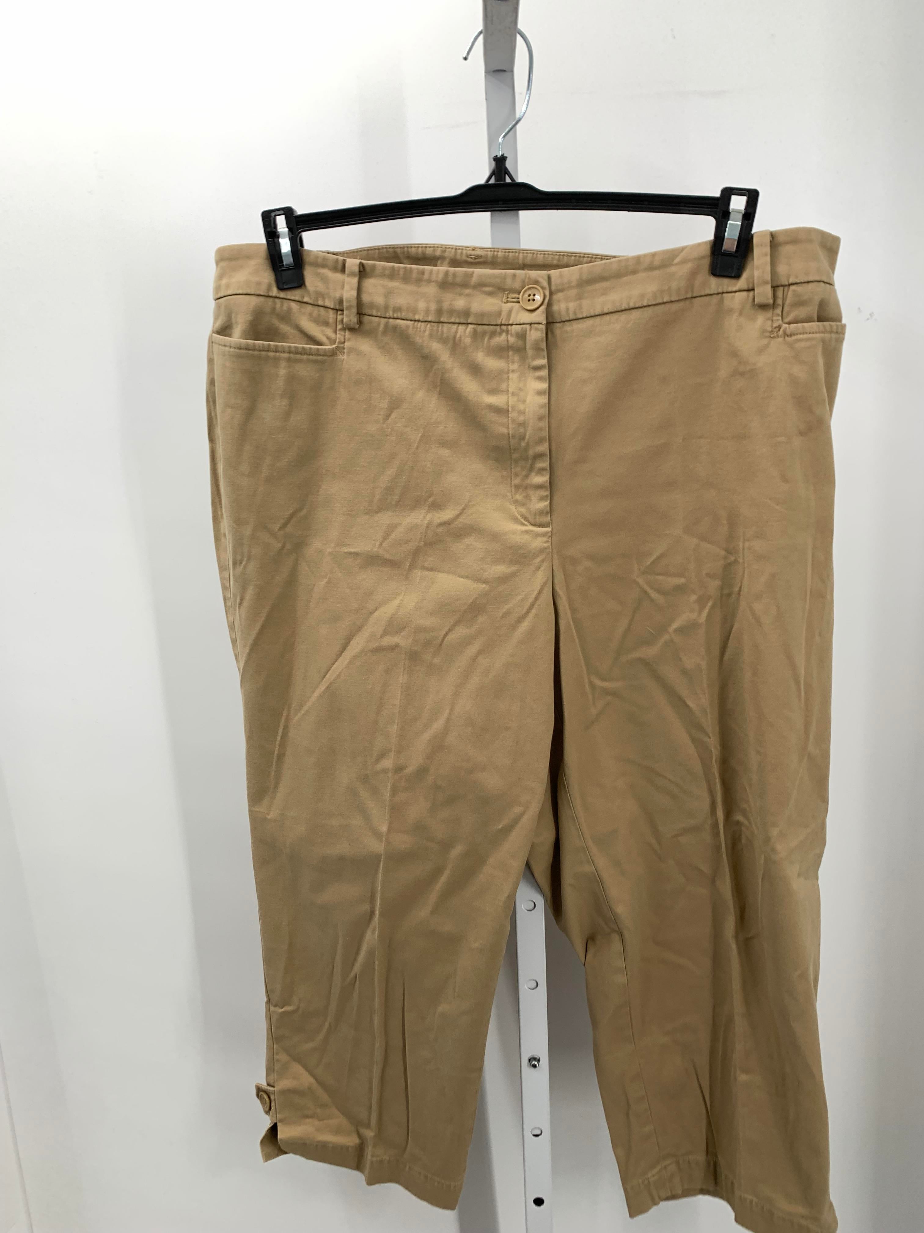 Talbots Size 18 W Womens Capri Pants