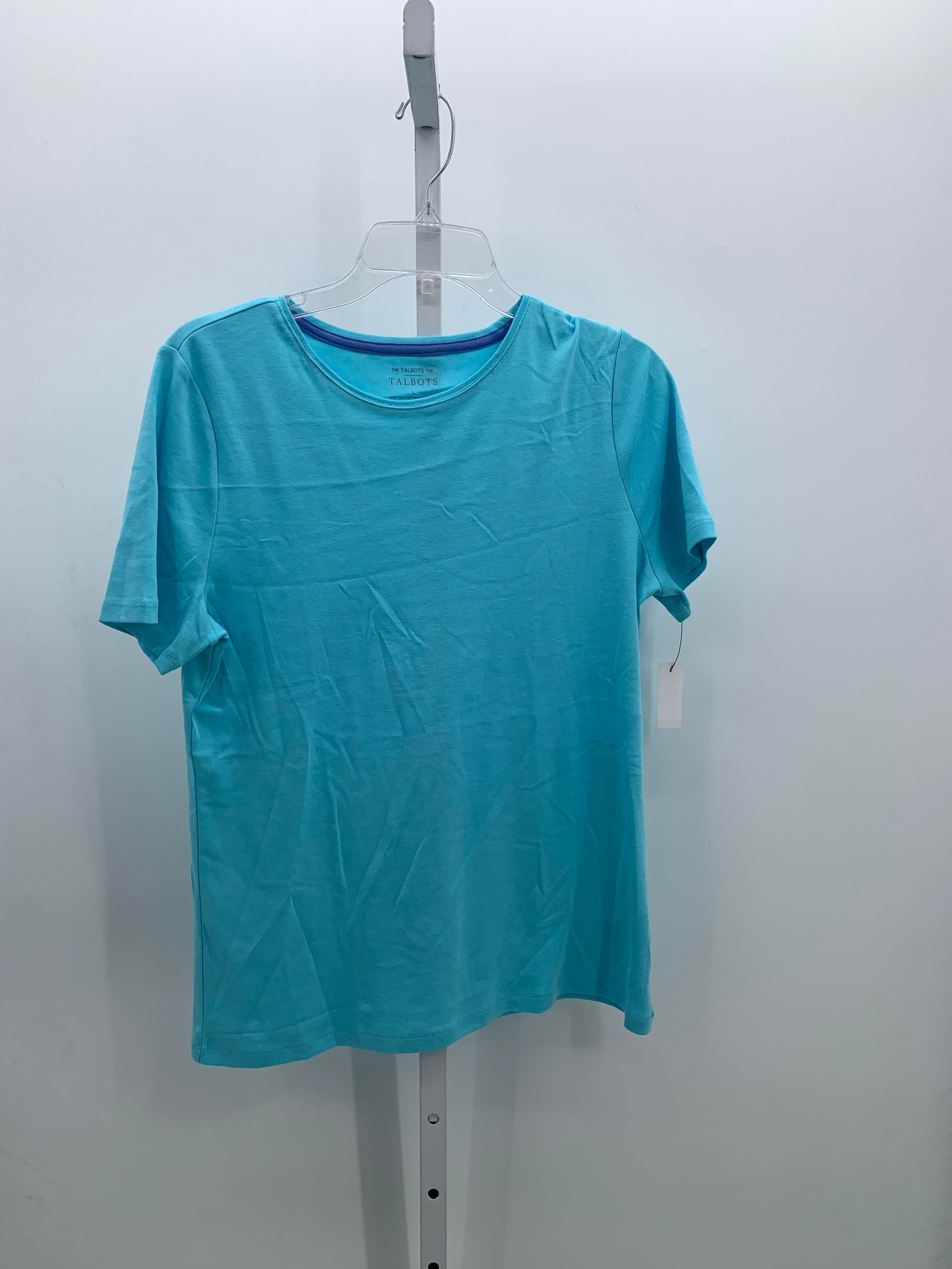 Talbots Size Large Misses Short Sleeve Shirt