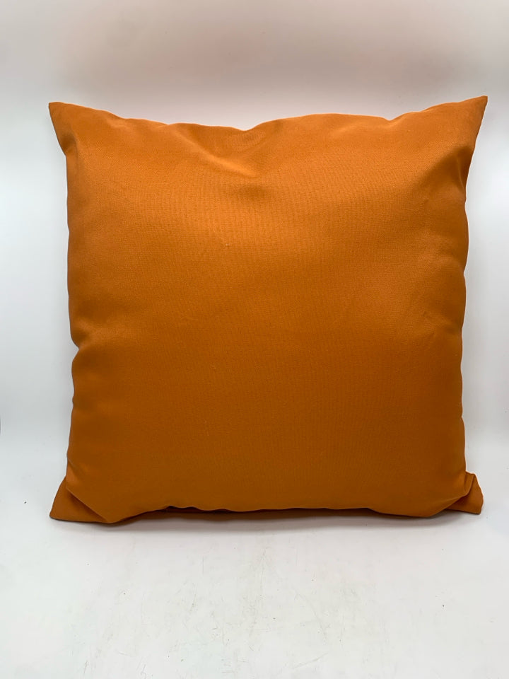 ORANGE PILLOW.