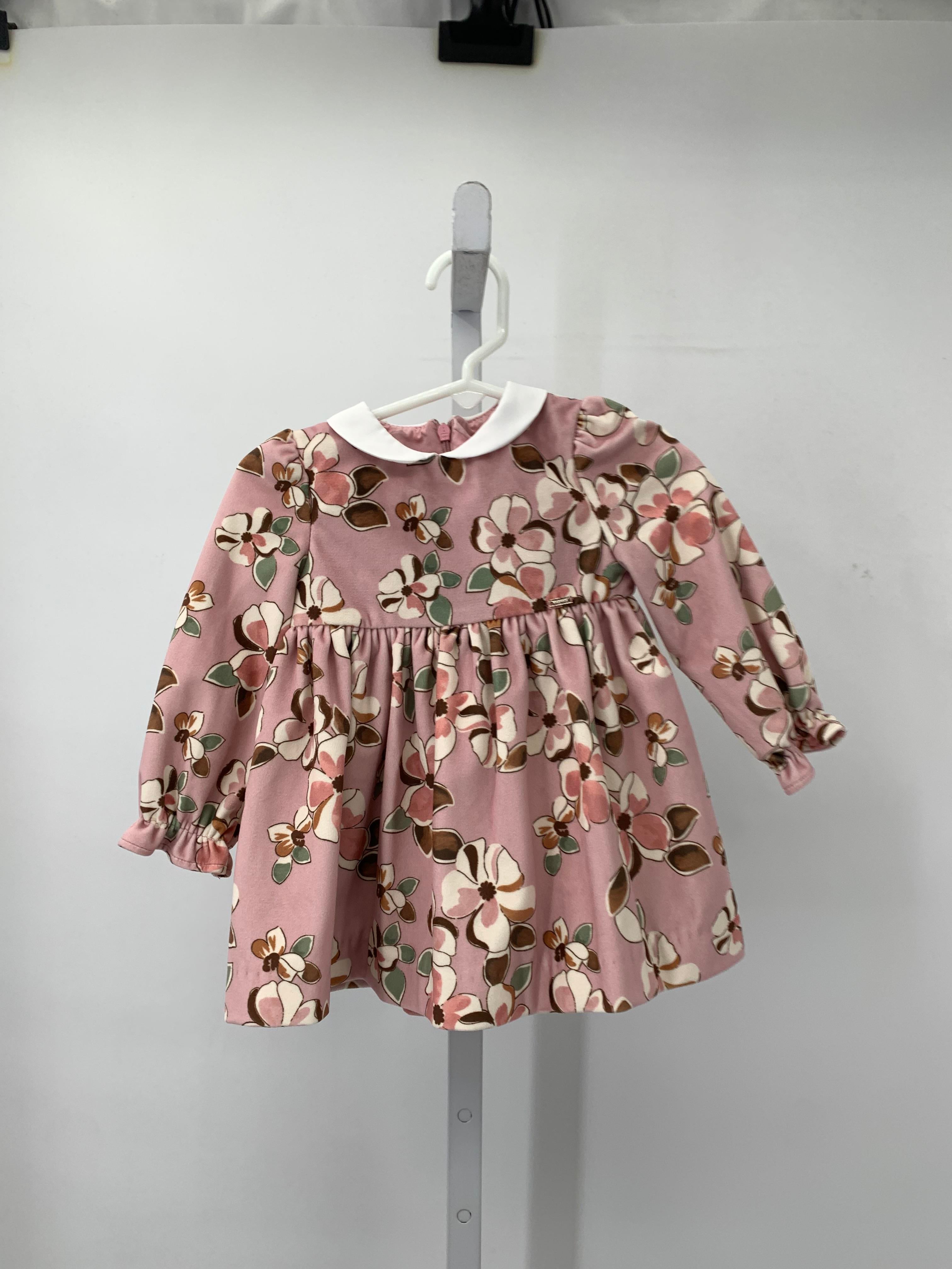 Mayoral Size 9 Months Girls Long Sleeve Dress
