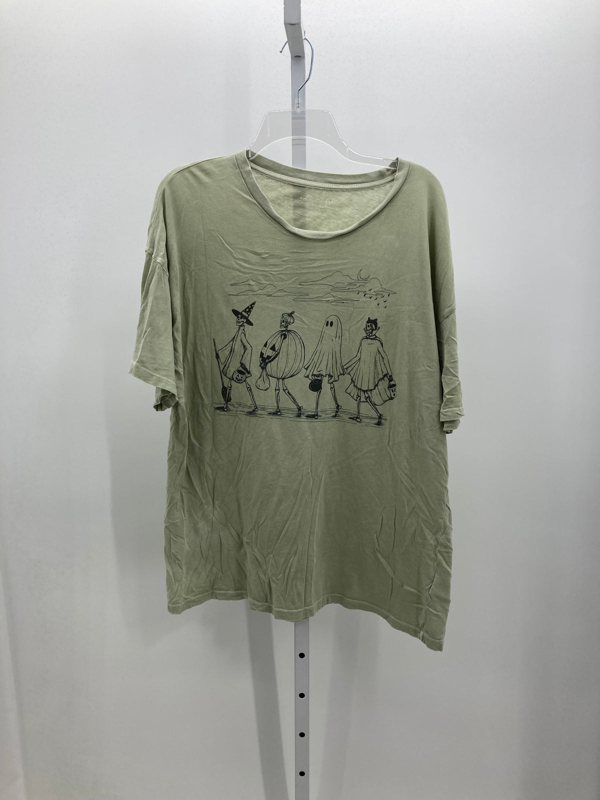 SHORT SLV SHIRT COSTUME SKELETONS.