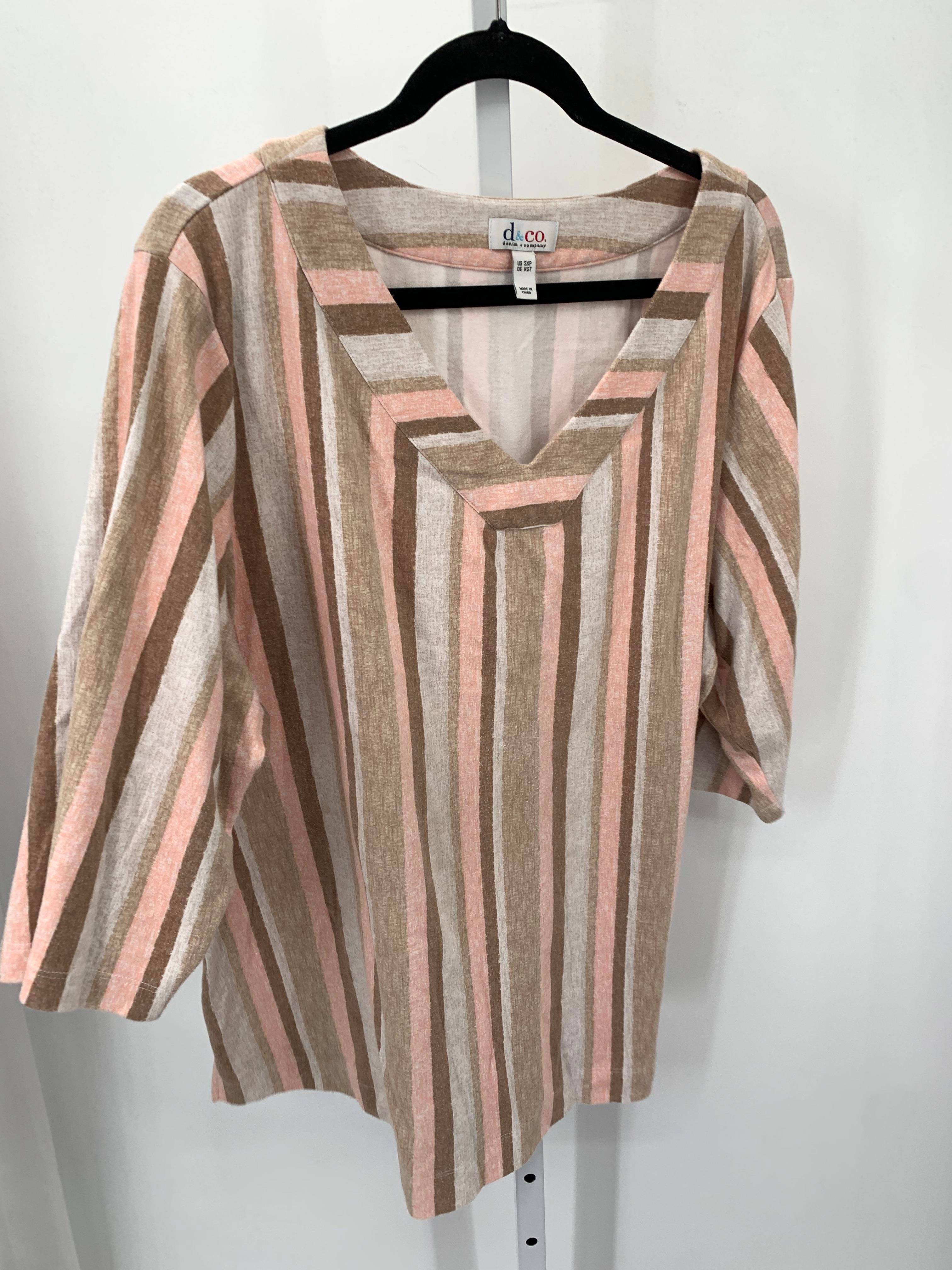 d & co. Size 3XP Womens Short Sleeve Shirt