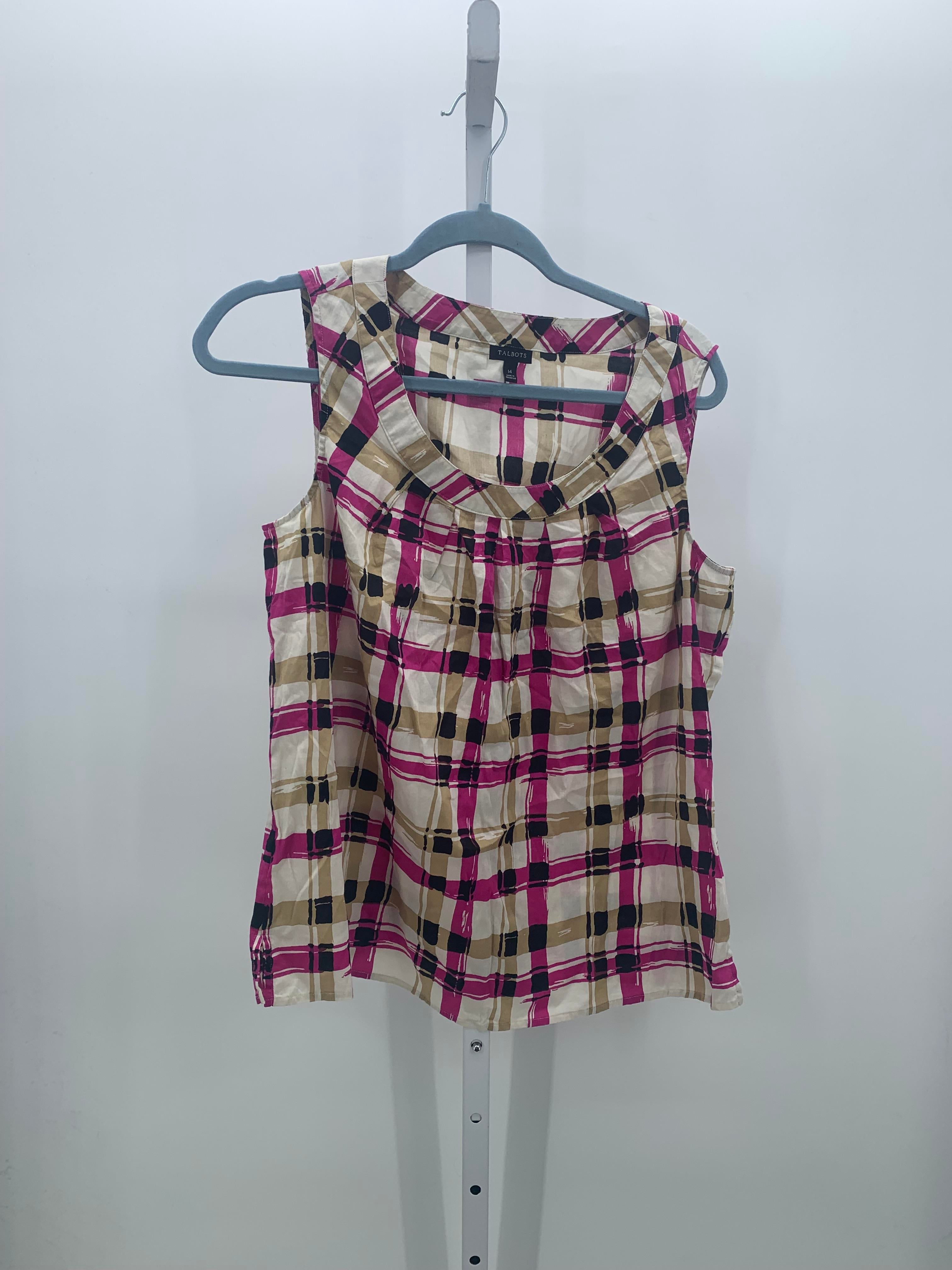 Talbots Size 14 Misses Sleeveless Shirt