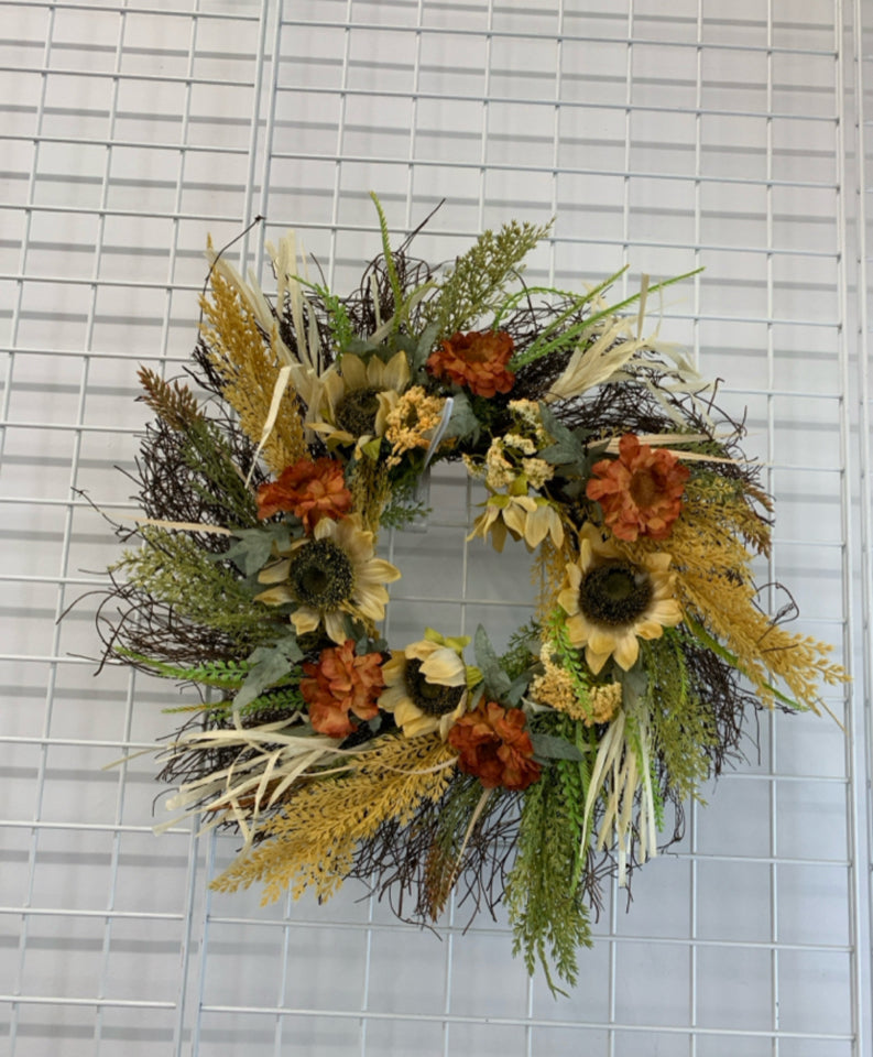 SUNFLOWER WREATH.
