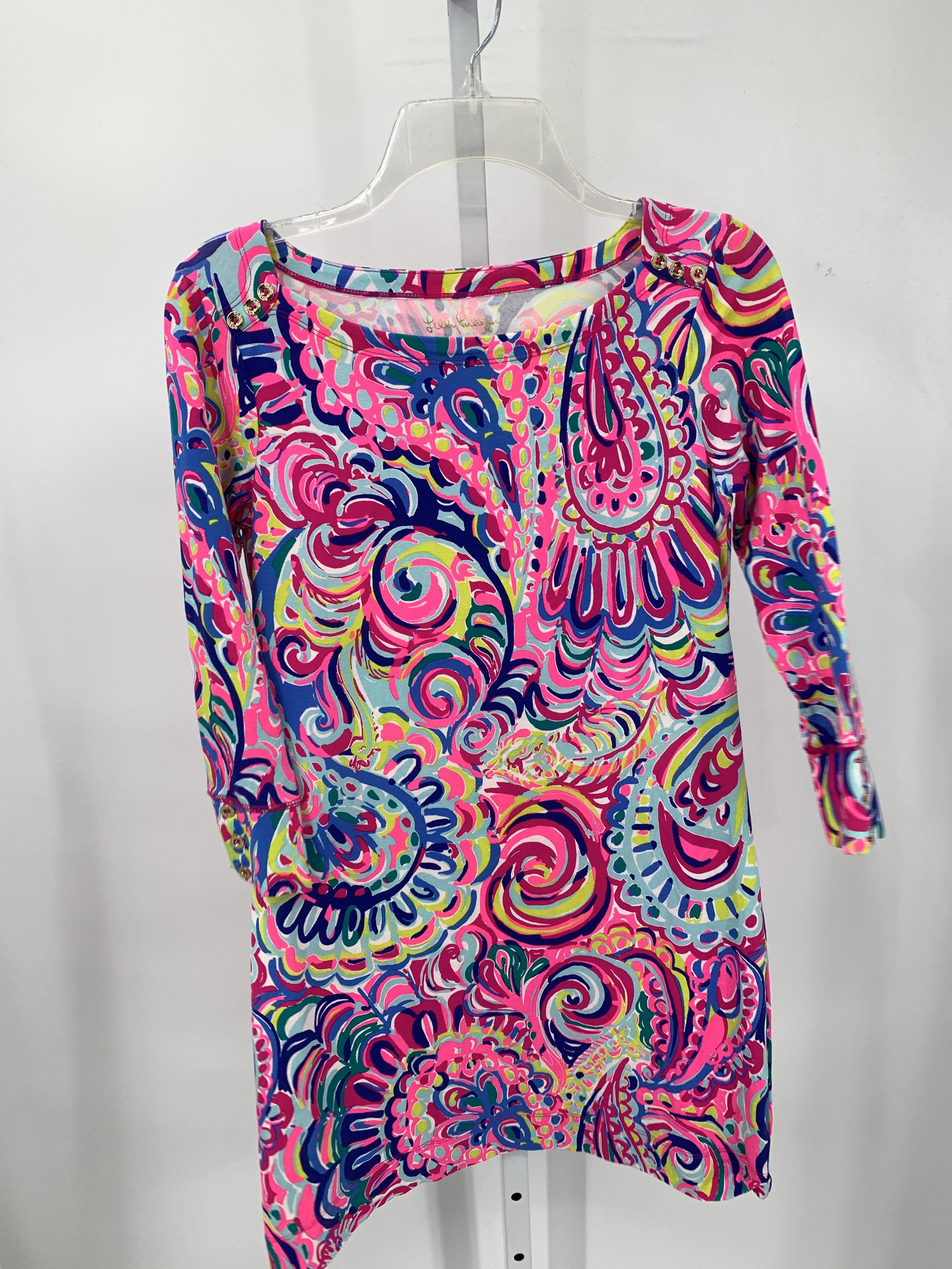 Lilly Pulitzer Size Small Misses 3/4 Sleeve Dress