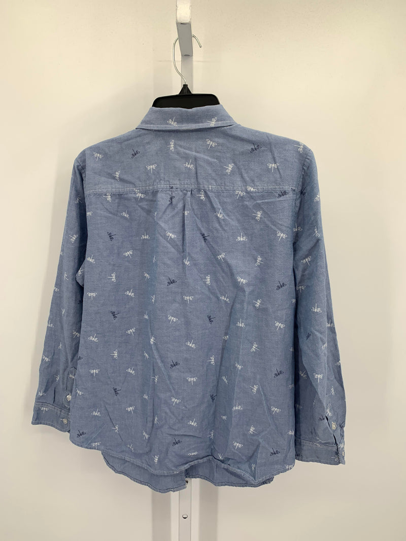 Croft & Barrow Size Large Misses Long Sleeve Shirt