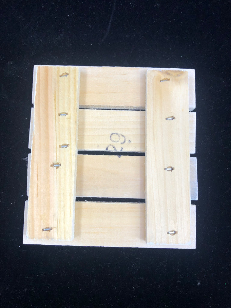 SMALL WHITE WOOD "BE GLAD" SIGN.