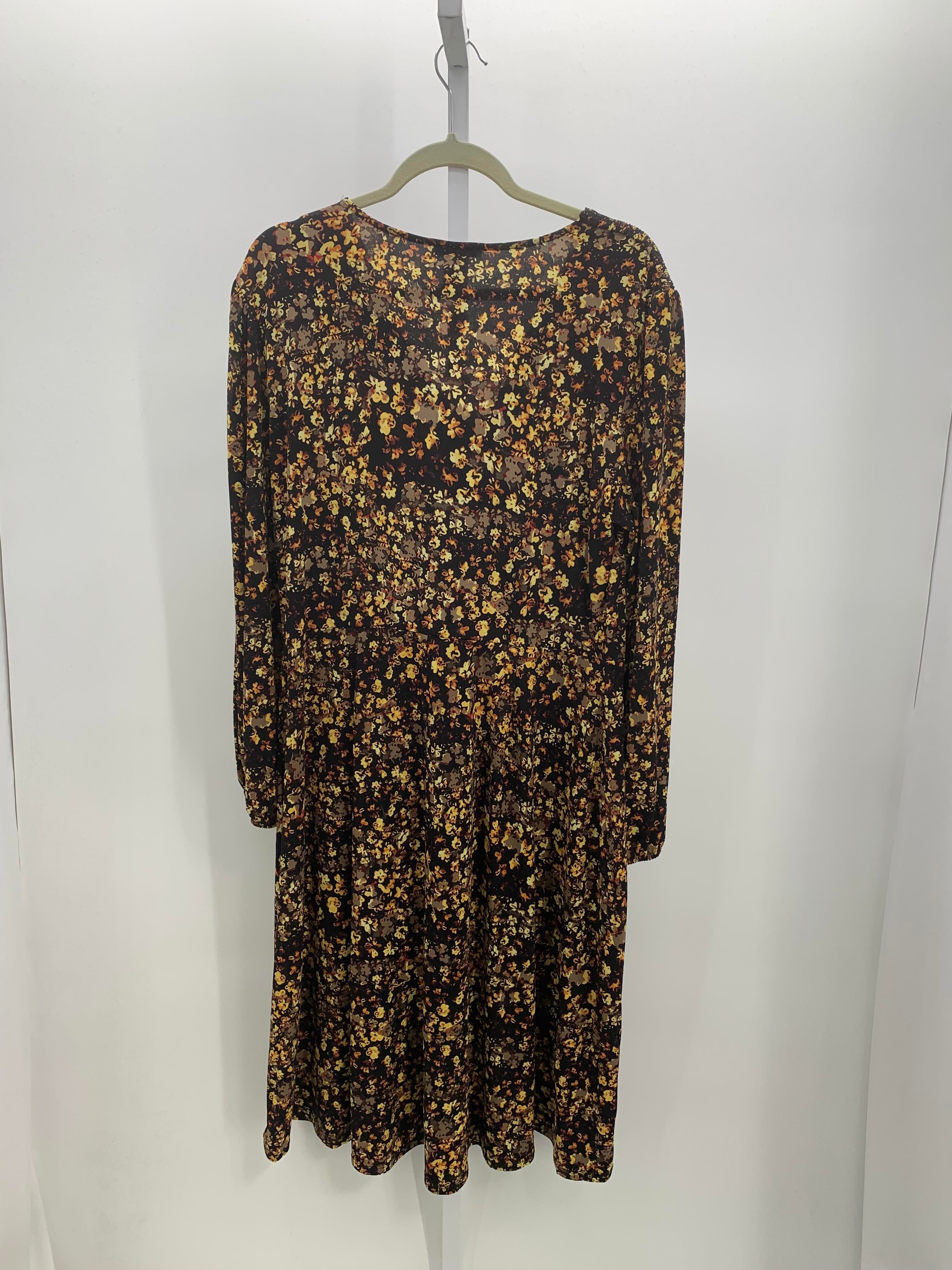 North Style Size Extra Large Misses Long Sleeve Dress