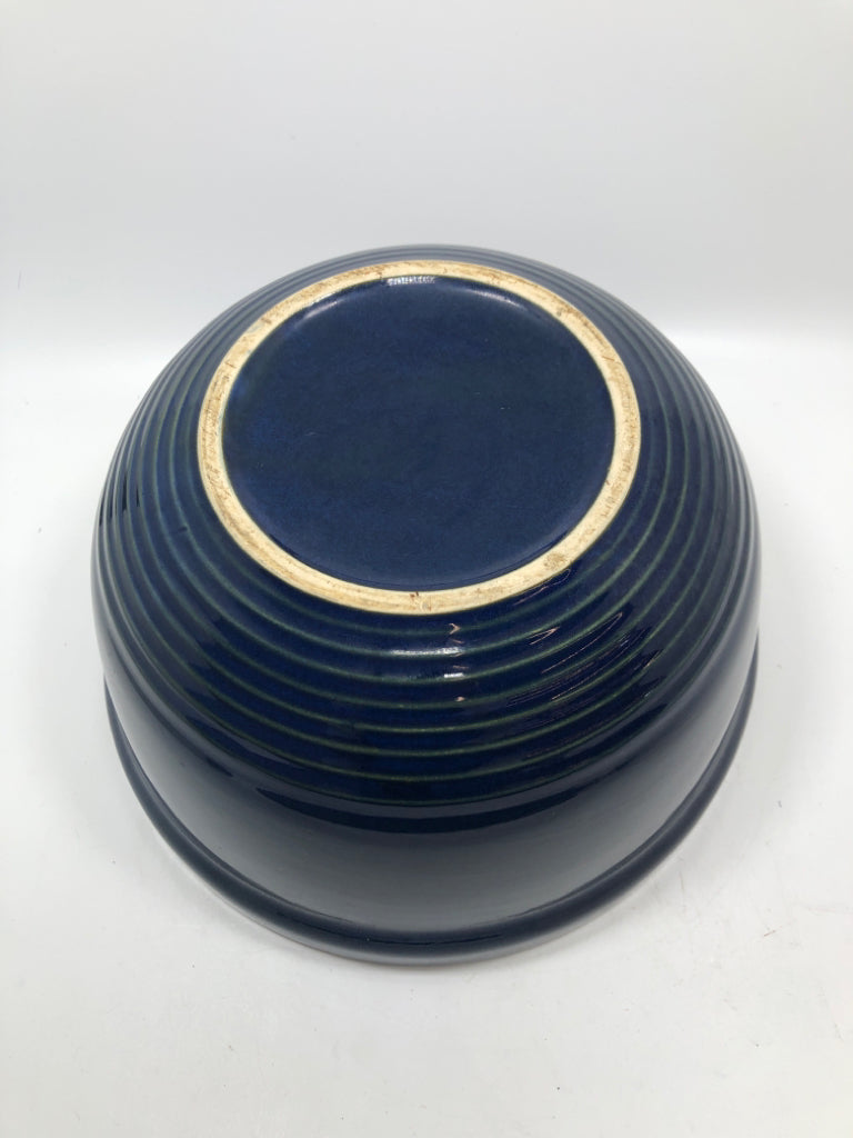 BLUE GLAZE CERAMIC BOWL.
