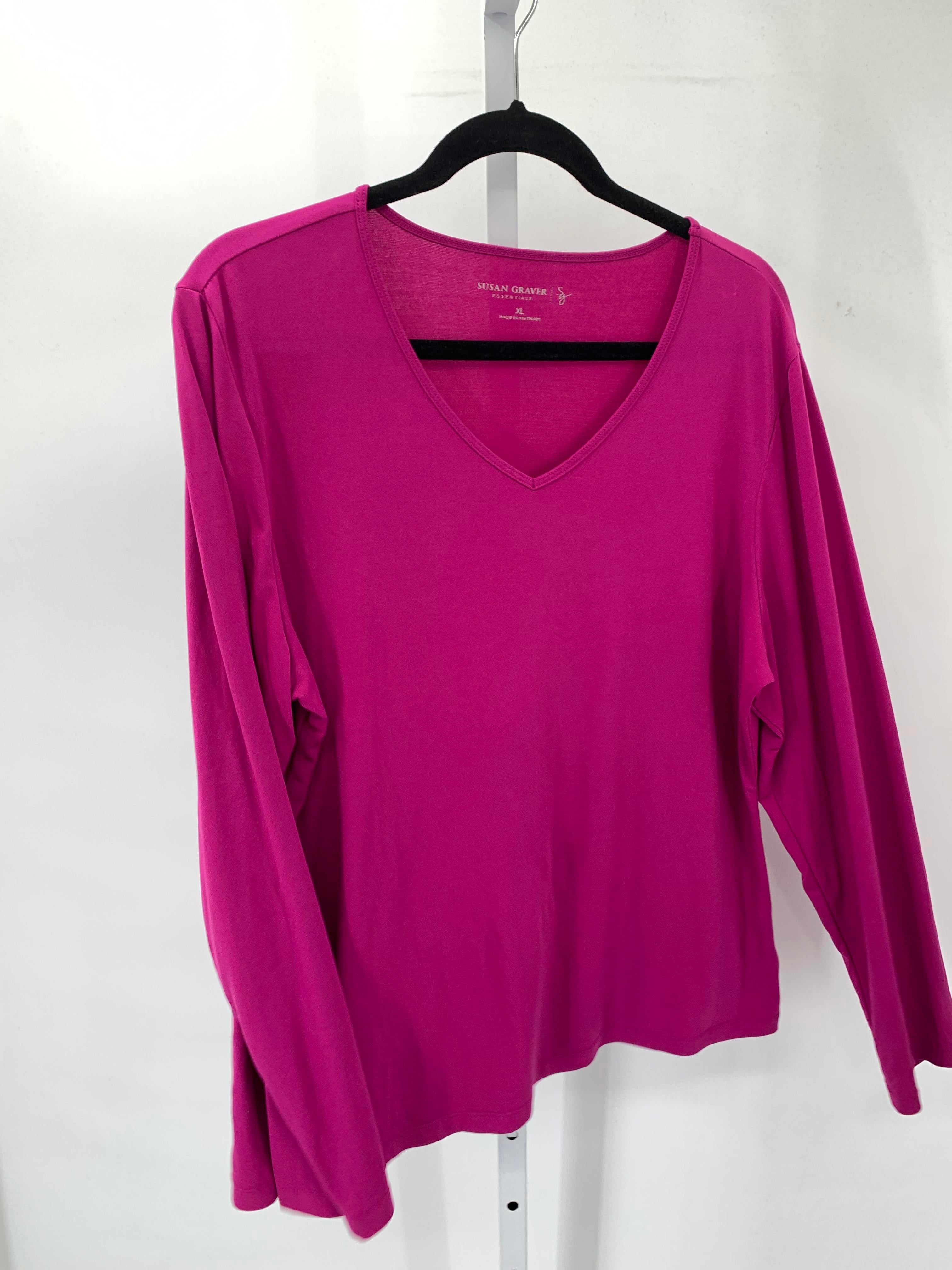 Susan Graver Size Extra Large Misses Long Sleeve Shirt