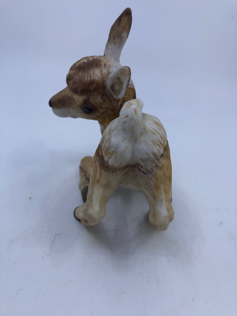 CERAMIC FAWN FIGURINE BABIES OF ENDANGERED SPECIES.