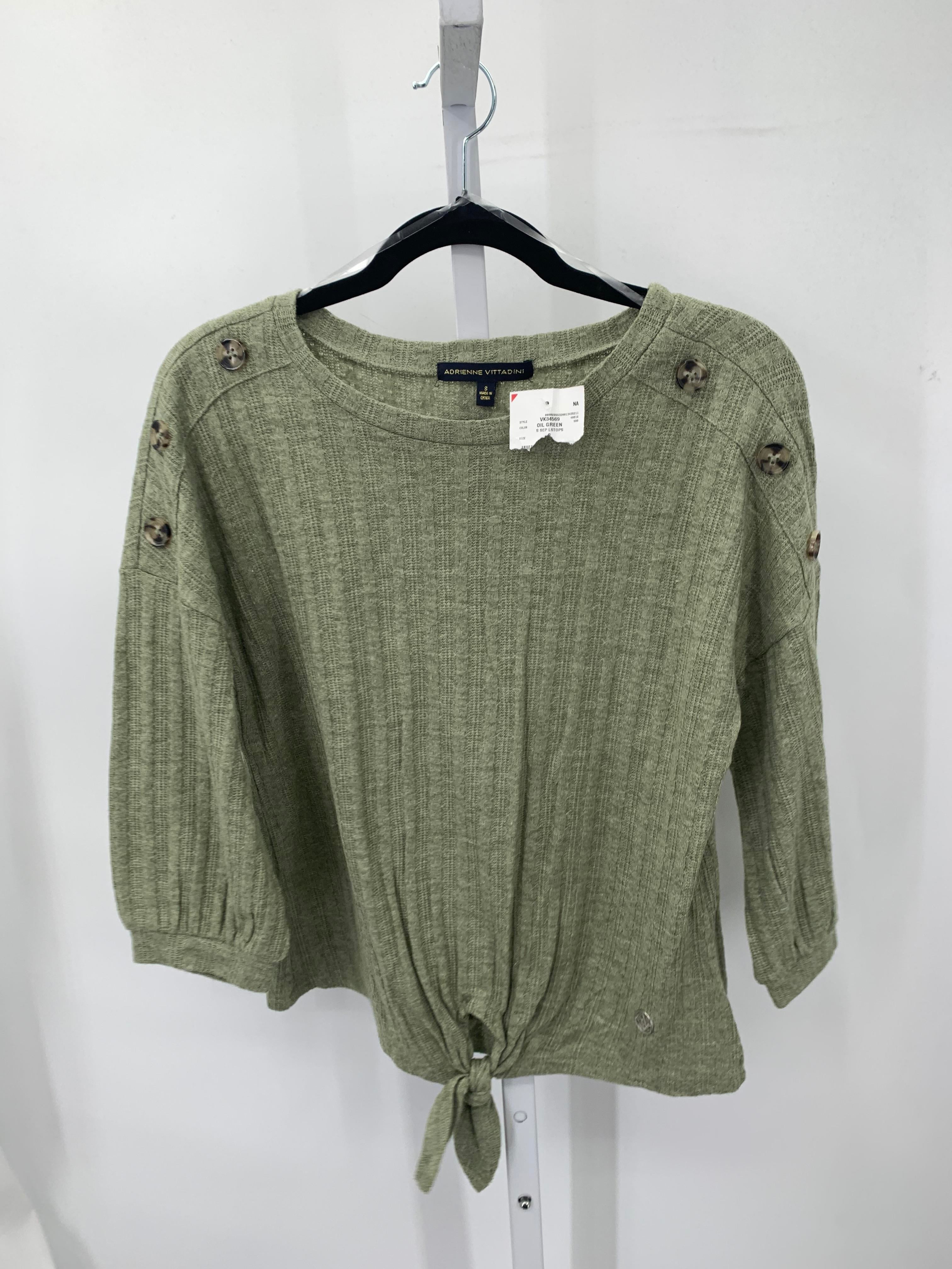 Adrienne Vittadini Size Small Misses 3/4 Sleeve Shirt