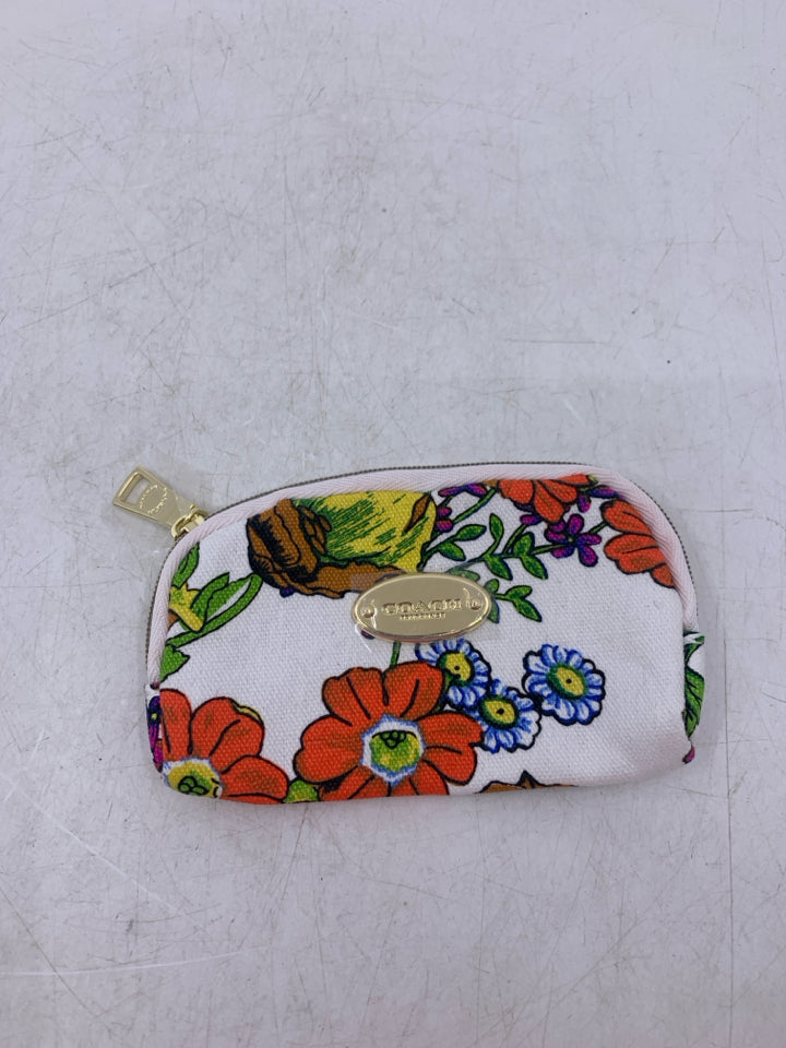 Coach Fragrance Floral Coin Purse Mini Pouch