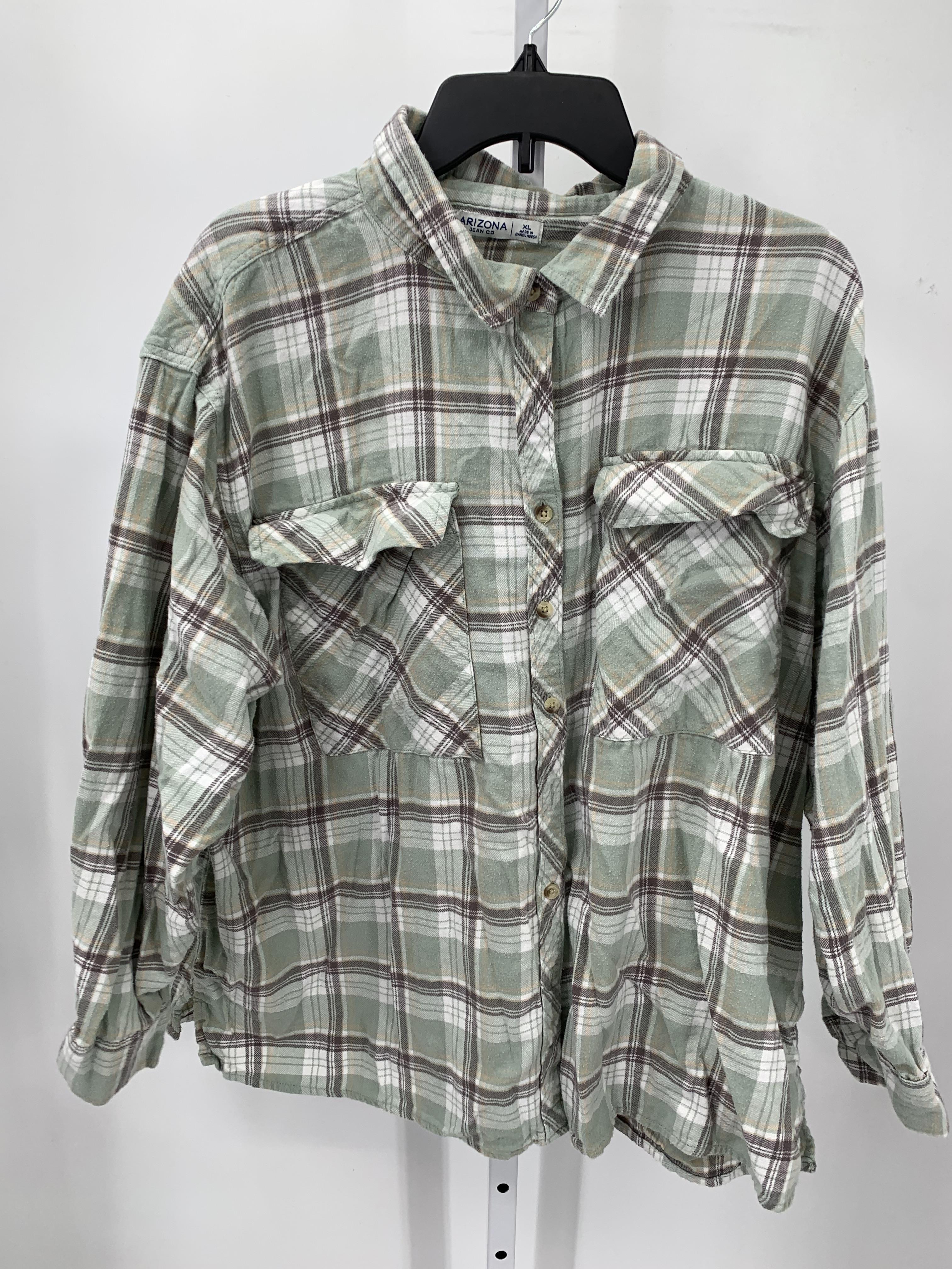 Arizona Size Extra Large Juniors Long Sleeve Shirt