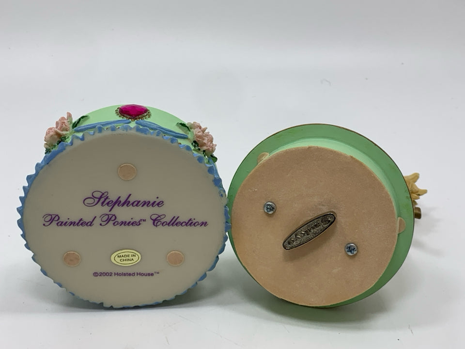 STEPHANIE PAINTED PONIES SPINNING CAROUSEL BOX.