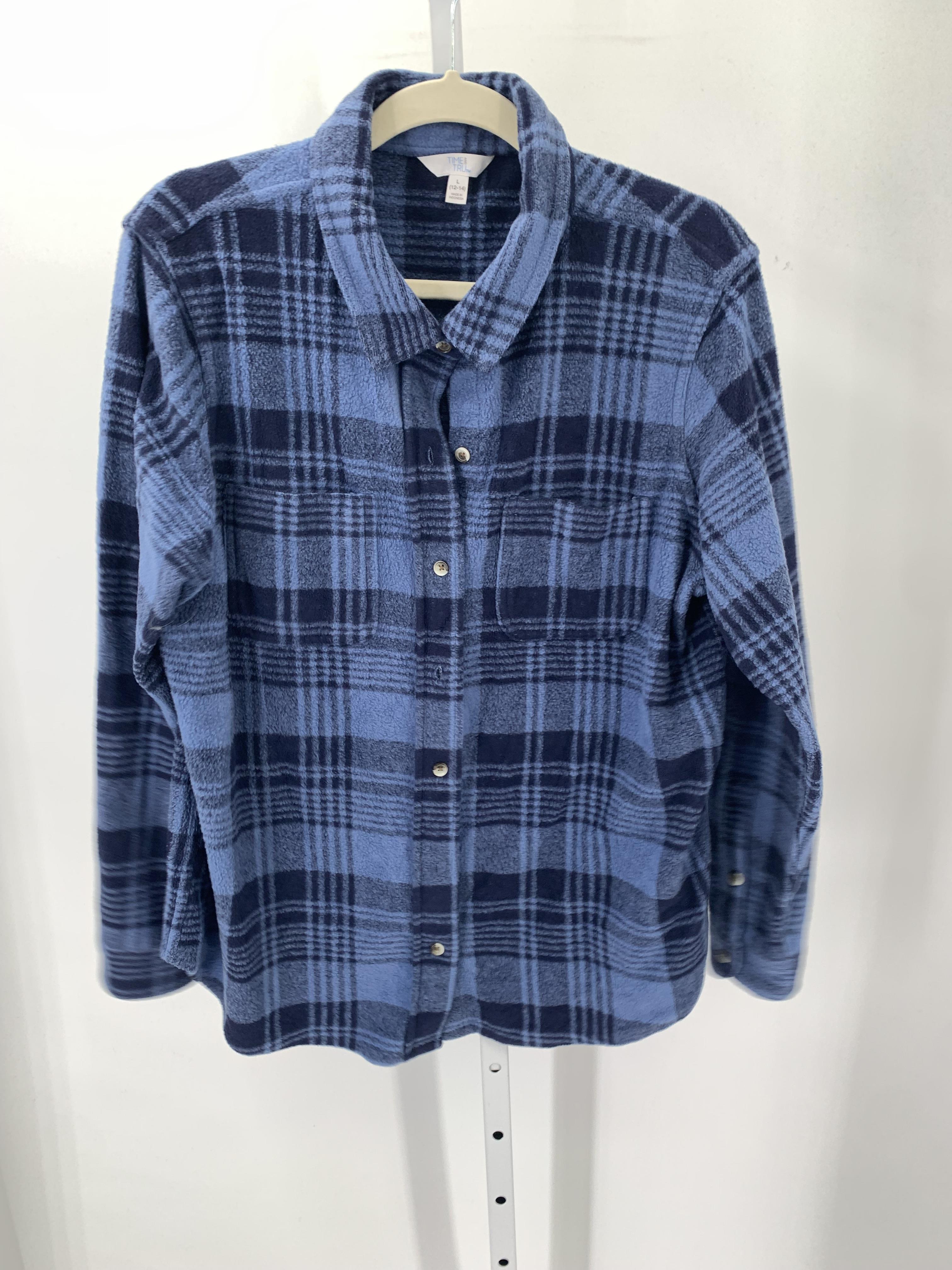 Time and Tru Size Large Misses Long Sleeve Shirt