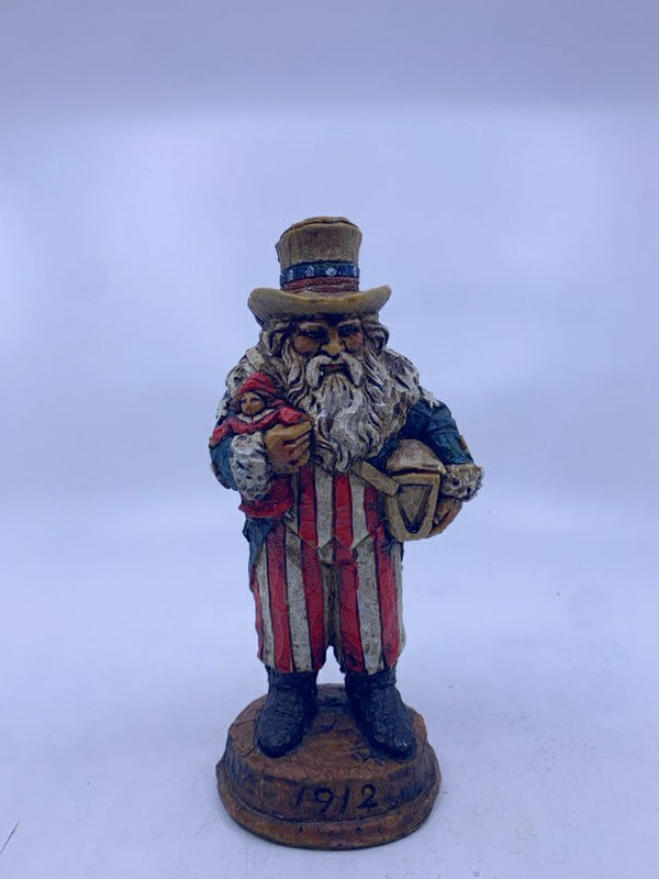 WOOD CARVE STYLE UNCLE SAM "1912".