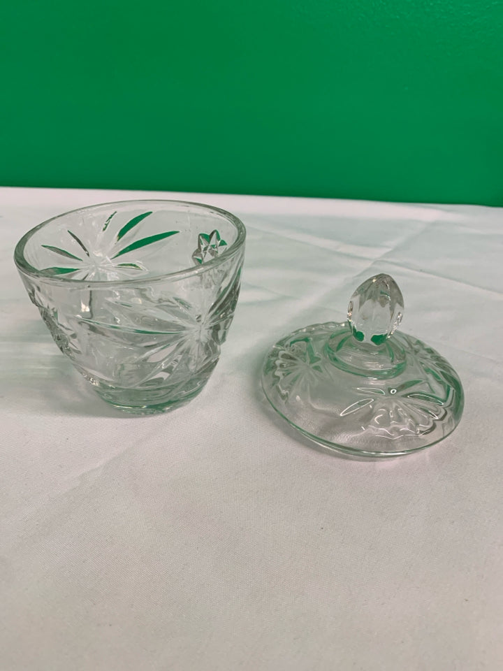 SMALL CUT GLASS SUGAR.